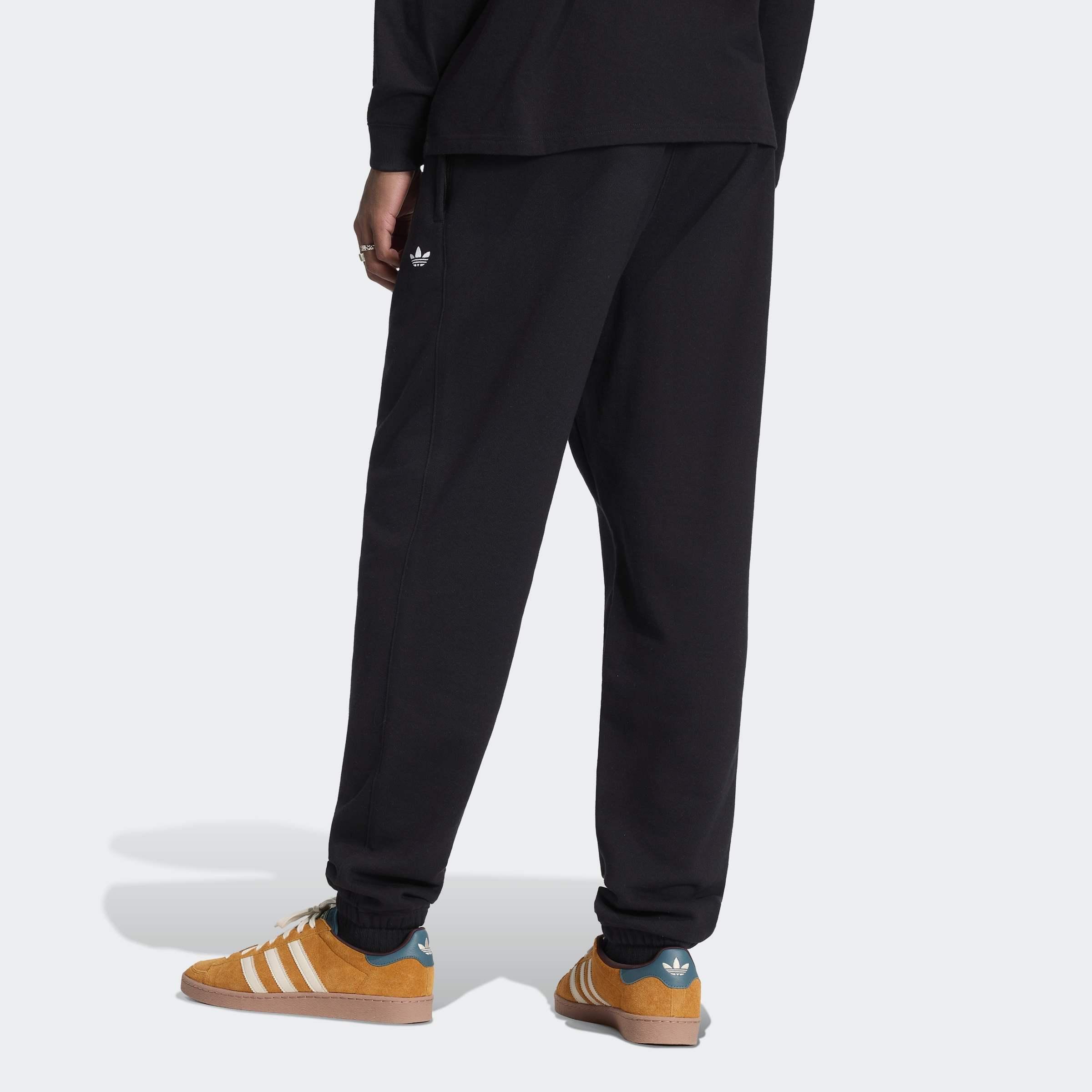Trefoil Essentials Joggers French Terry, Black