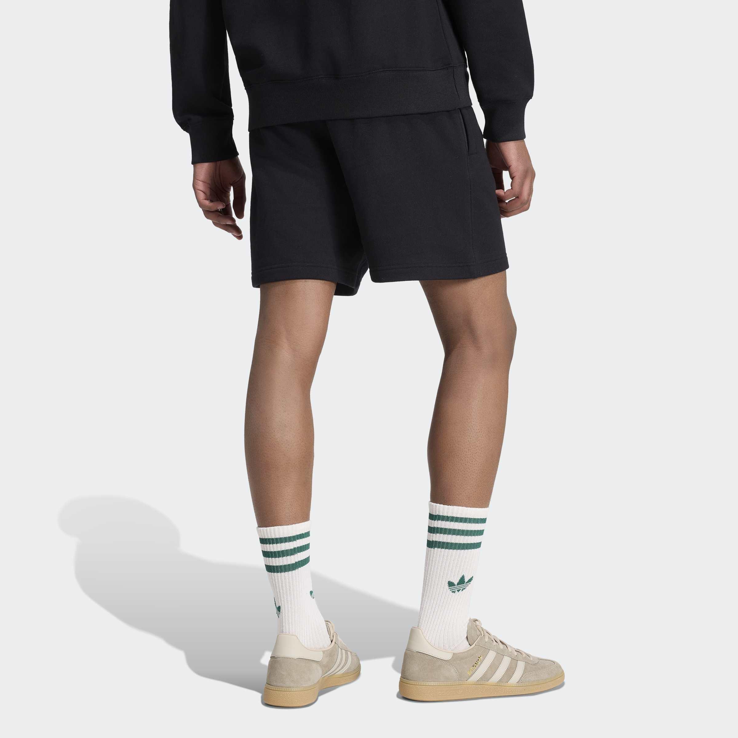 Trefoil Essentials Fleece Shorts, Black