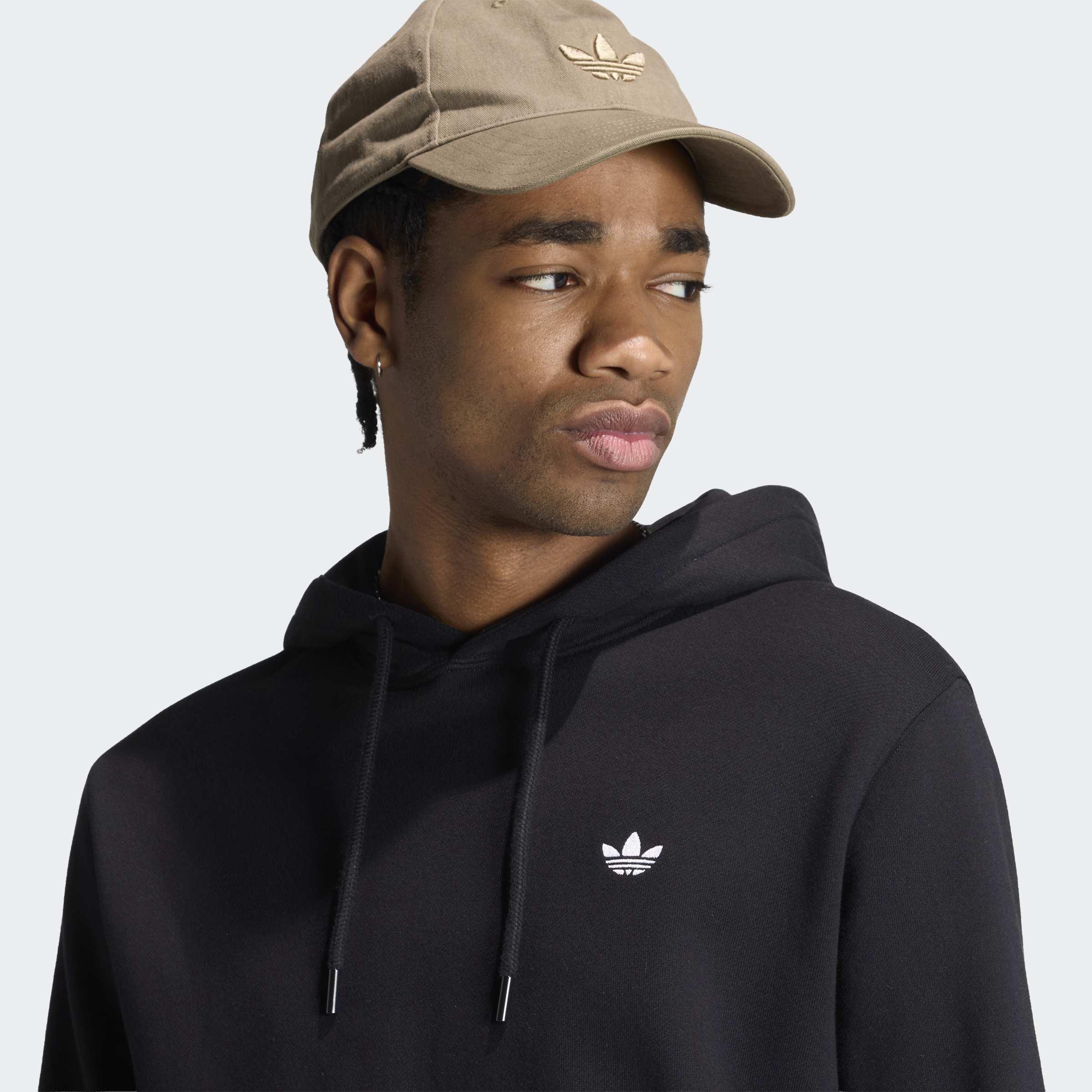 Trefoil Essentials Hoodie French Terry, Black, A701_ONE, large image number 2
