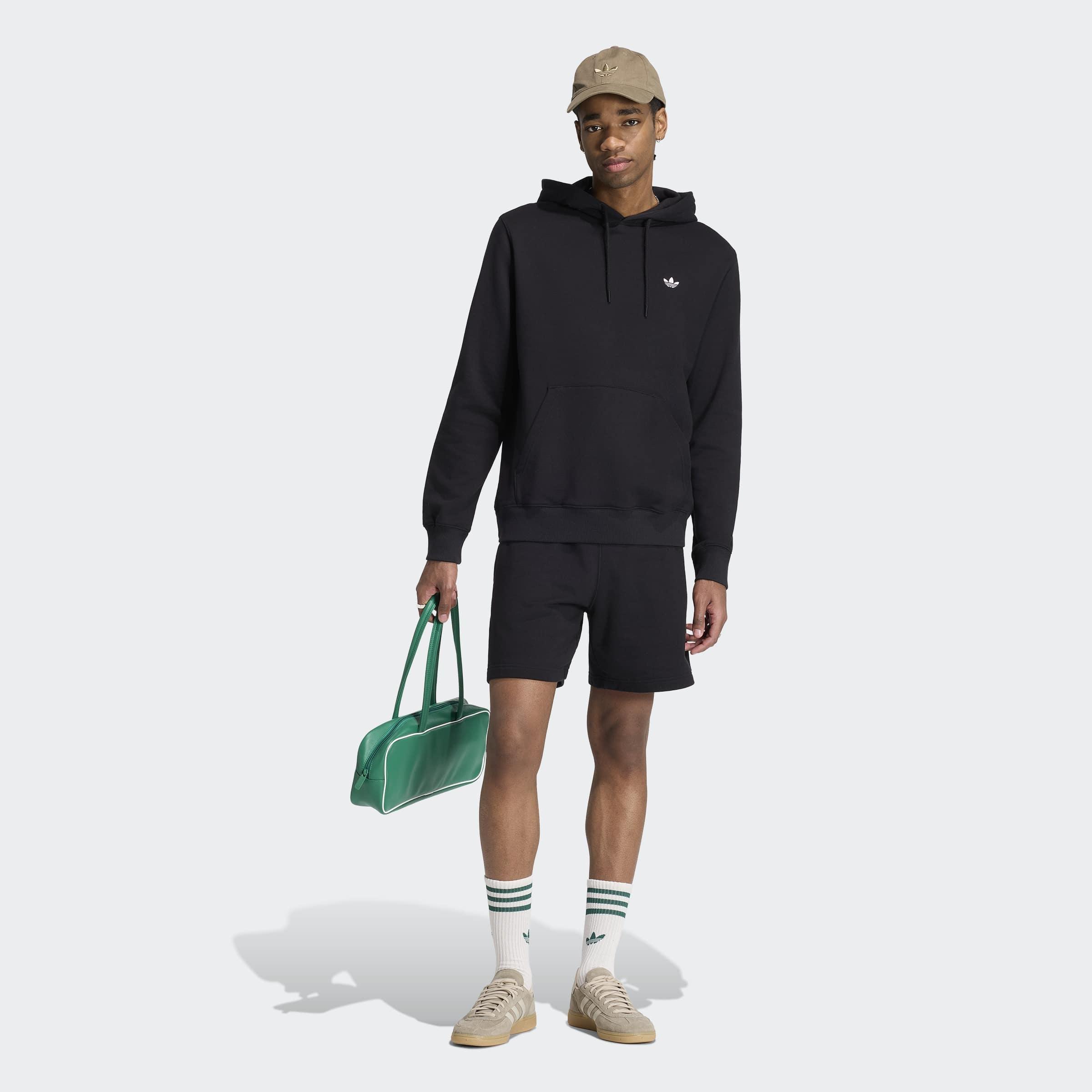Trefoil Essentials Hoodie French Terry, Black, A701_ONE, large image number 4