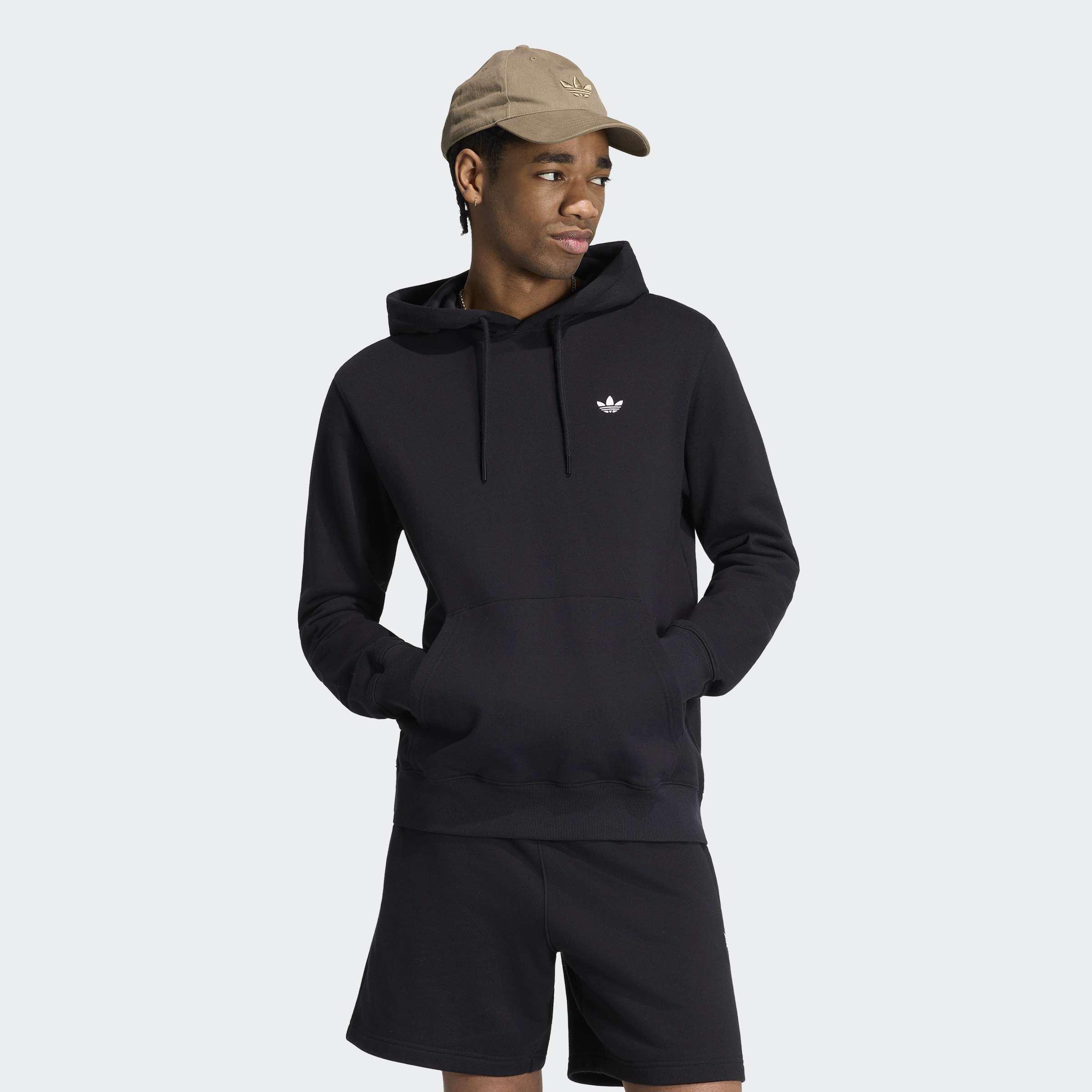 Trefoil Essentials Hoodie French Terry, Black, A701_ONE, large image number 5