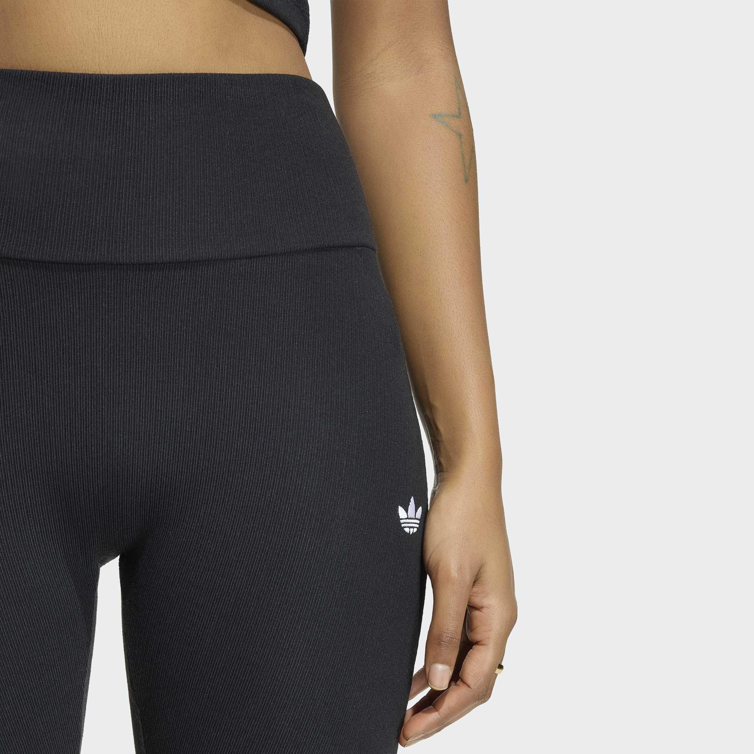 Essentials Rib Flared Leggings, Black, A701_ONE, large image number 2