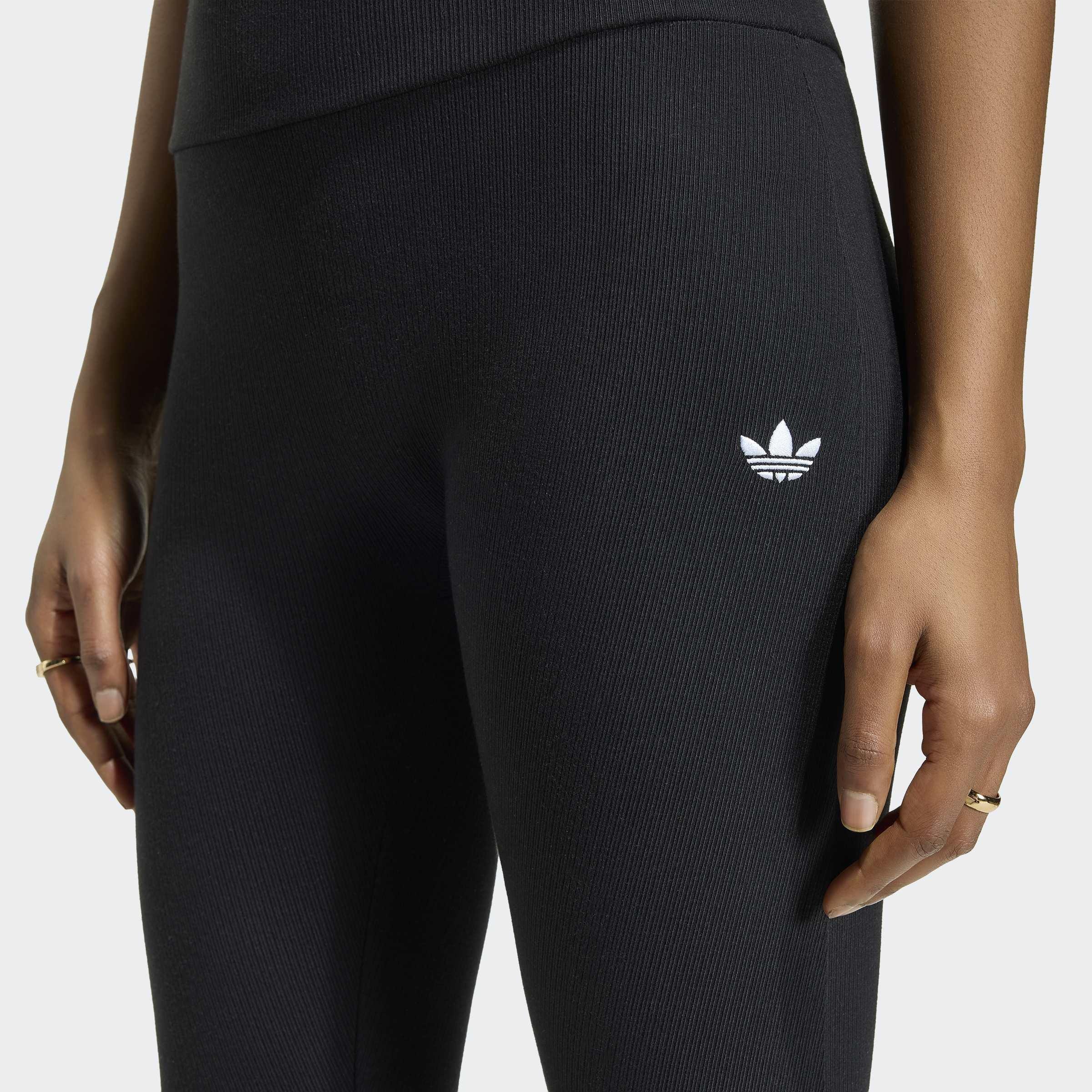 Essentials Rib Flared Leggings, Black, A701_ONE, large image number 3