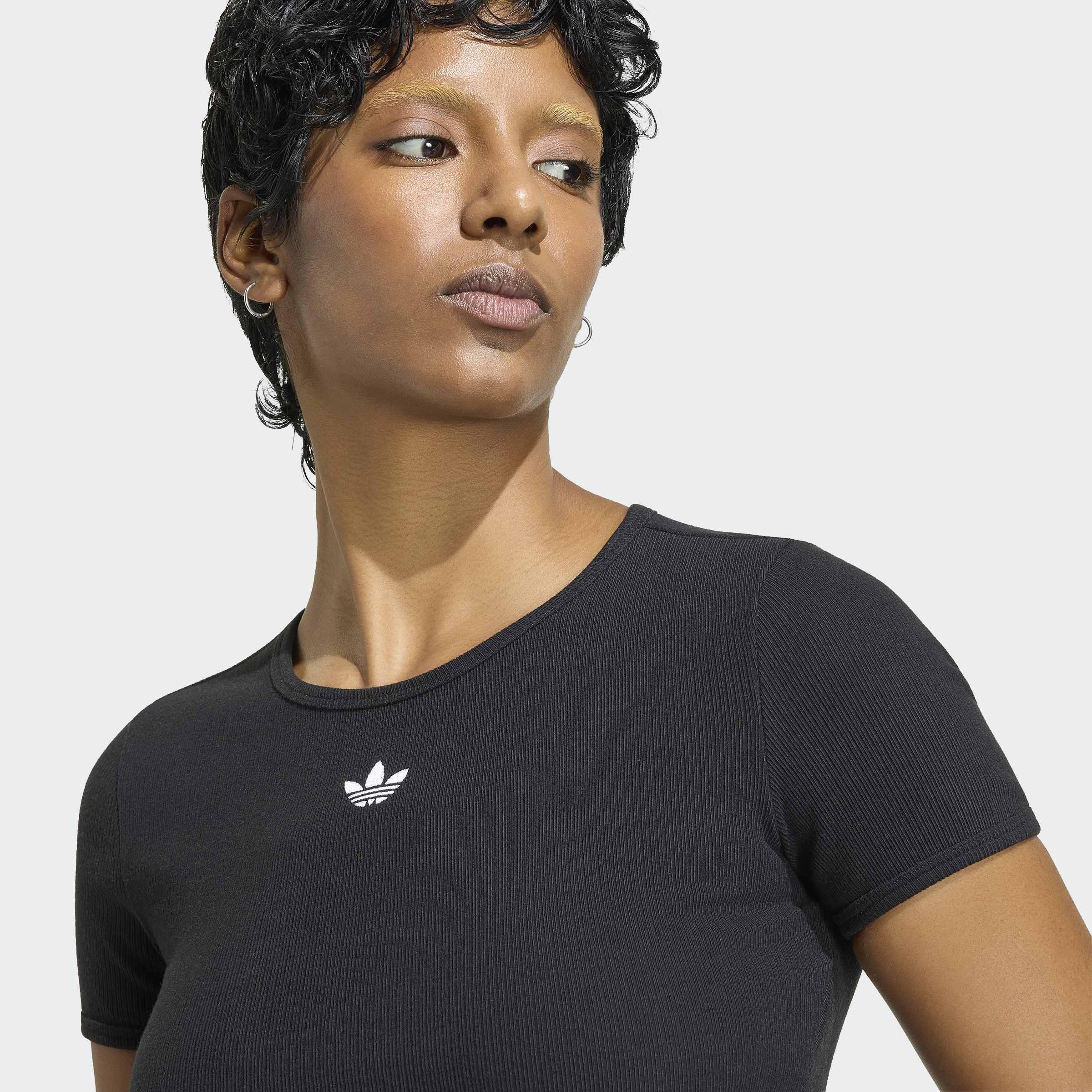 Essentials Rib T-Shirt, Black, A701_ONE, large image number 2