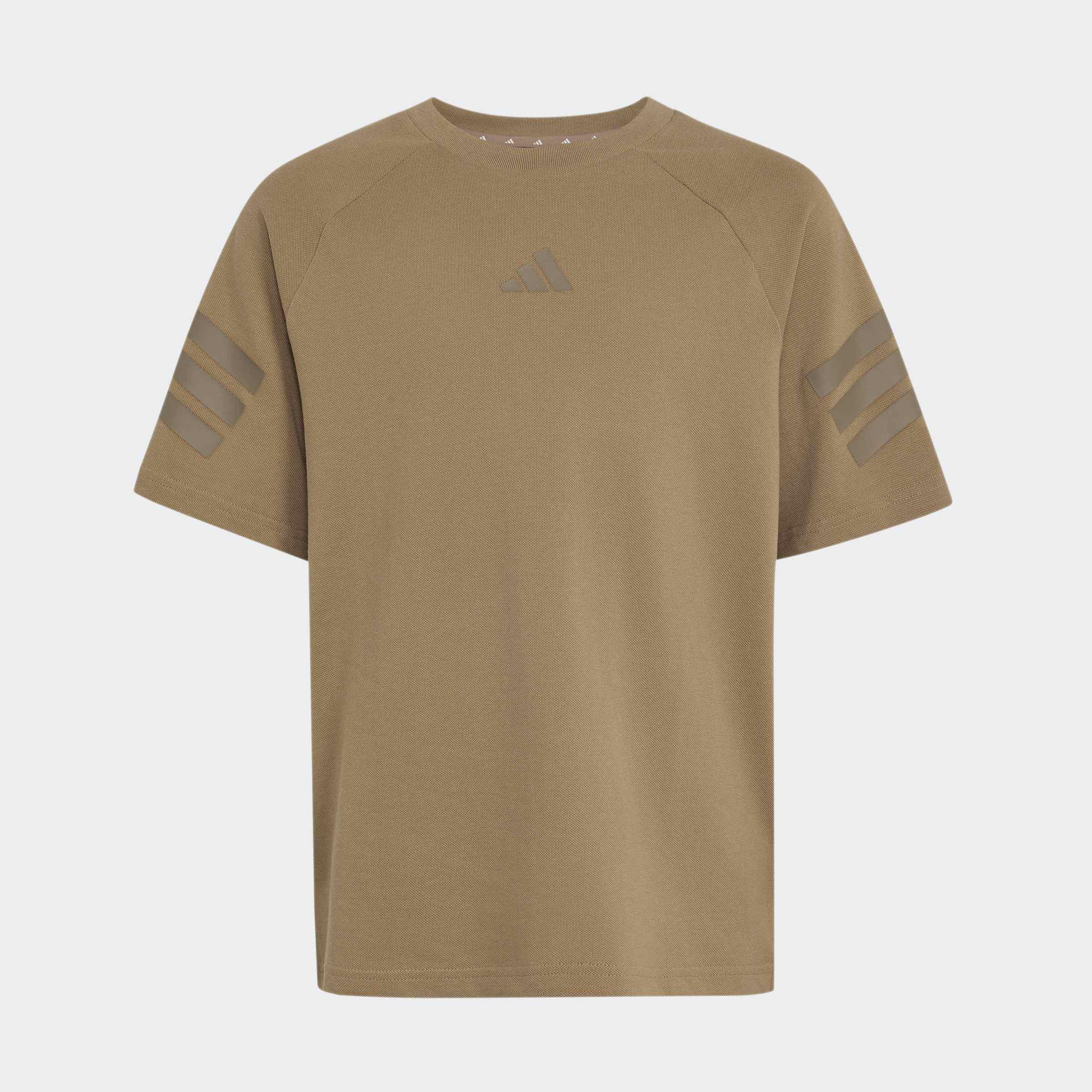 Kids Unisex Future Icons 3 Stripes T-Shirt, Beige