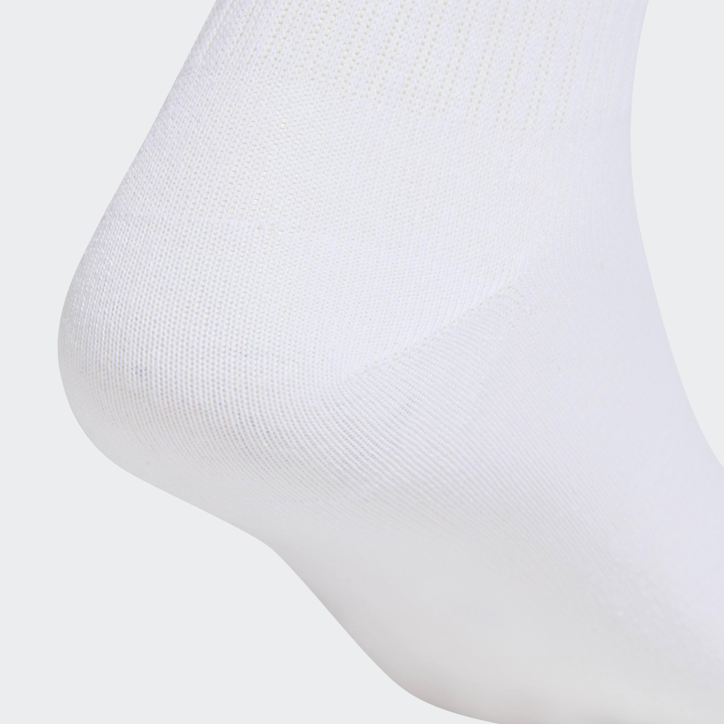 Unisex 3 Stripes Glitter Crew Socks 3 Pairs, Multicolour