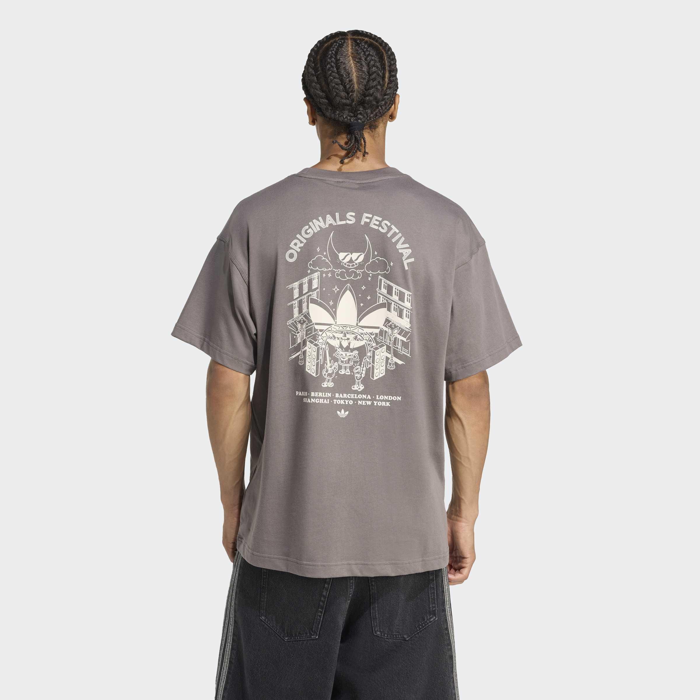 Street Band T-Shirt, Brown, A701_ONE, medium