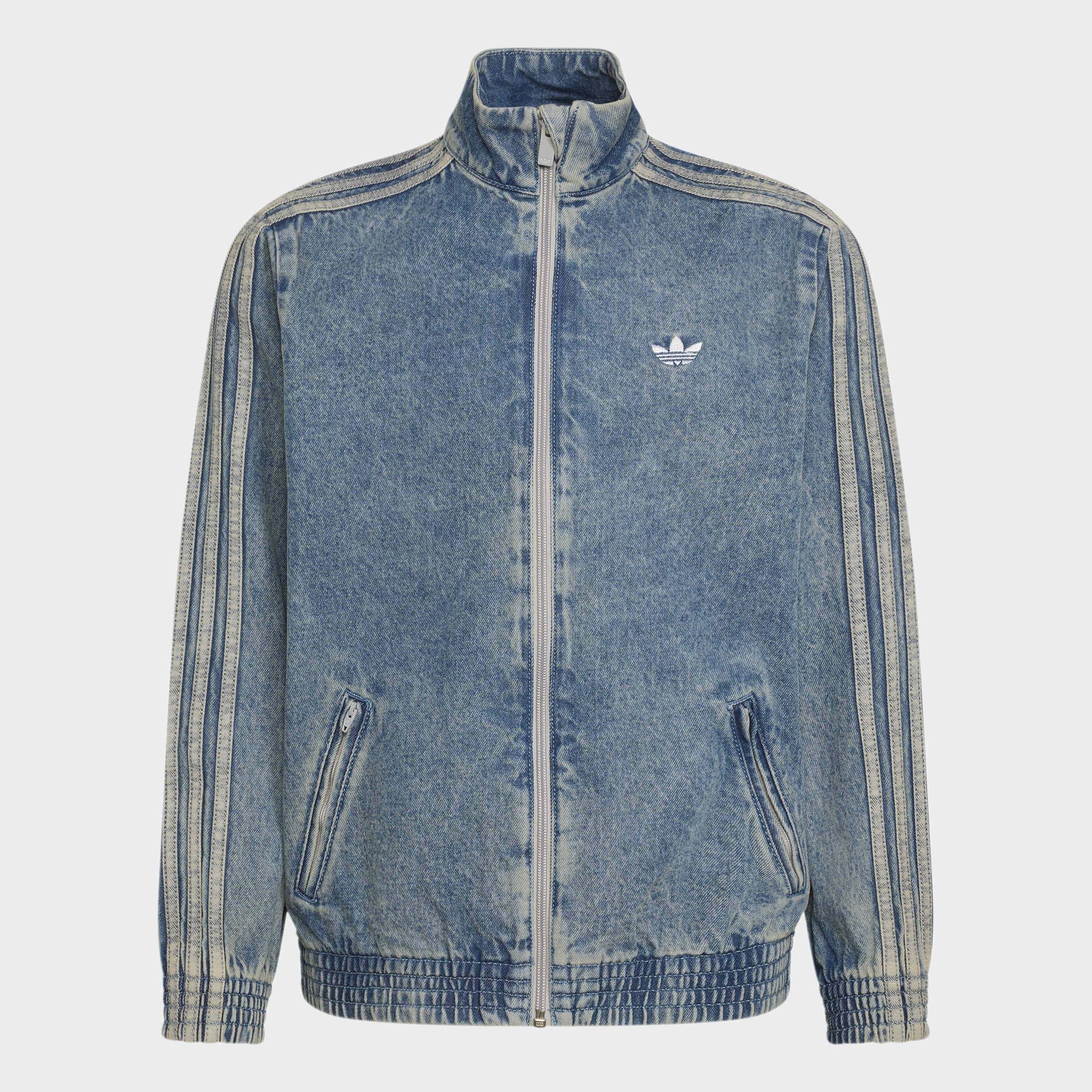 Kids Unisex Firebird Loose Denim Track Top, Blue