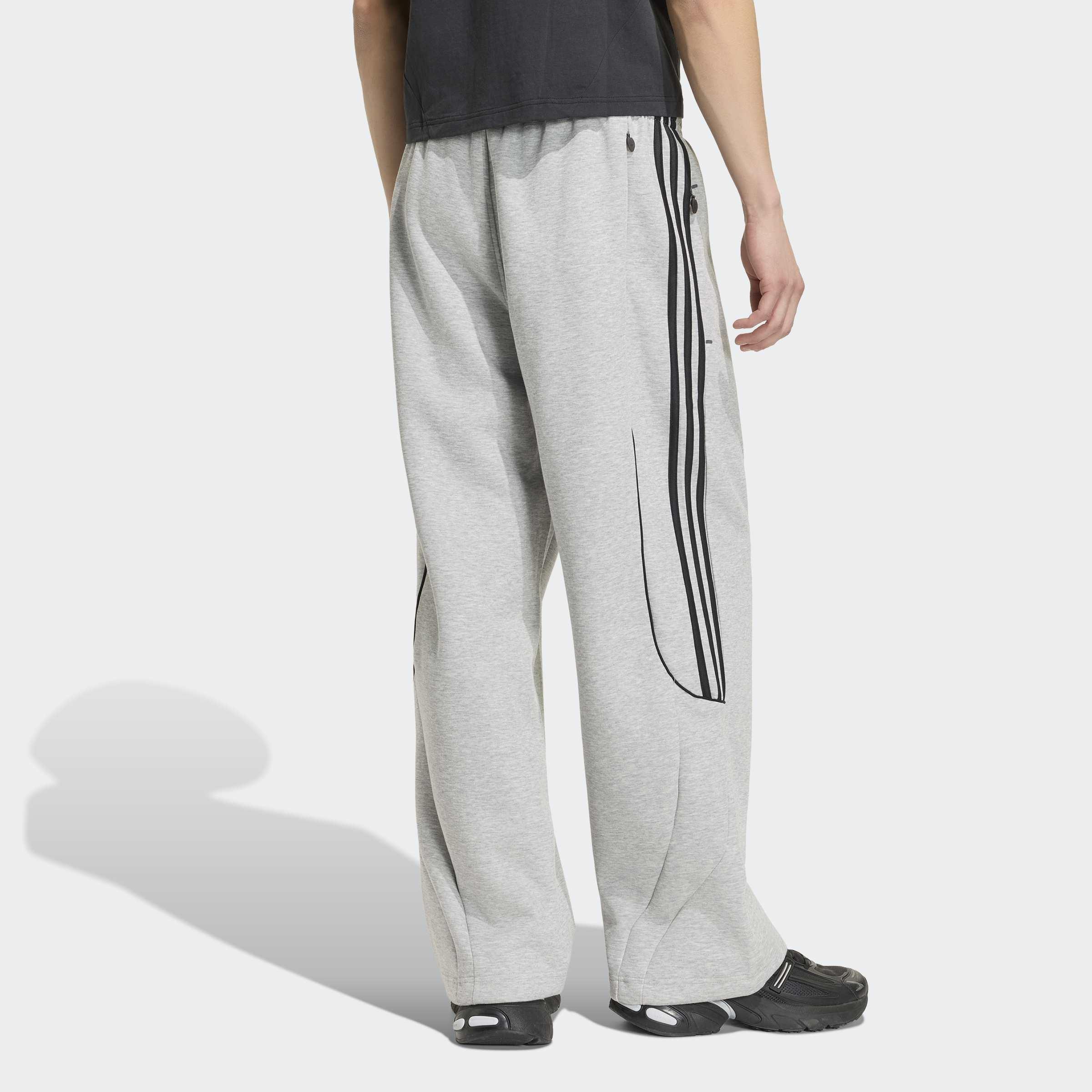 Spacer Teamgeist 26 Cutline Open Hem Tracksuit Bottoms, Grey