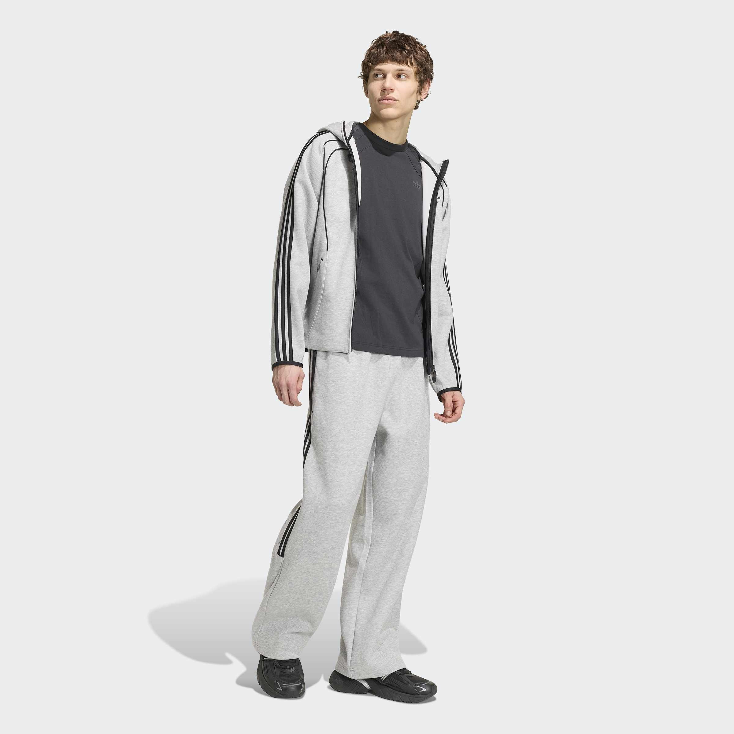 Spacer Teamgeist 26 Cutline Open Hem Tracksuit Bottoms, Grey, A701_ONE, large image number 4