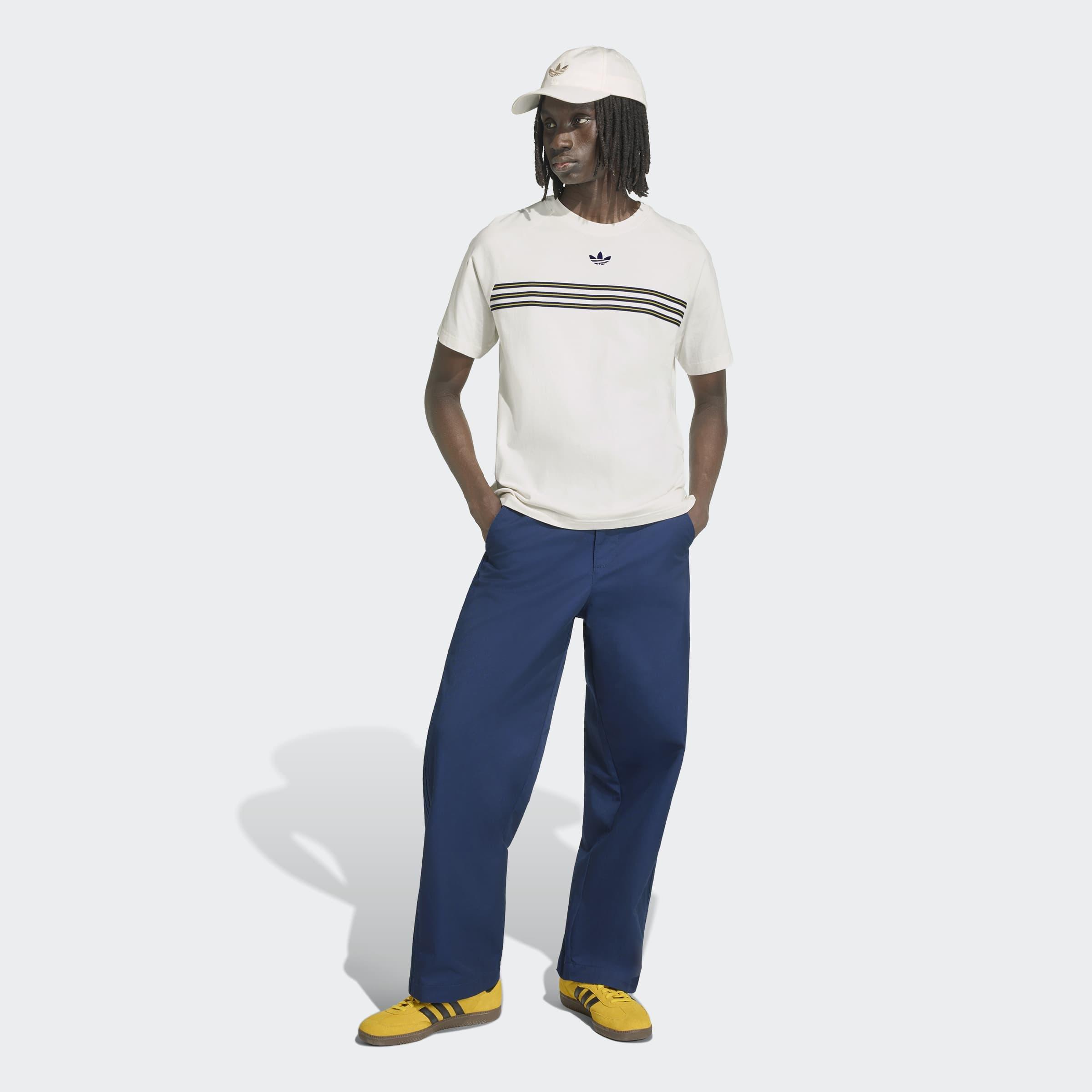 Chest Stripes T-Shirt, White, A701_ONE, large image number 5