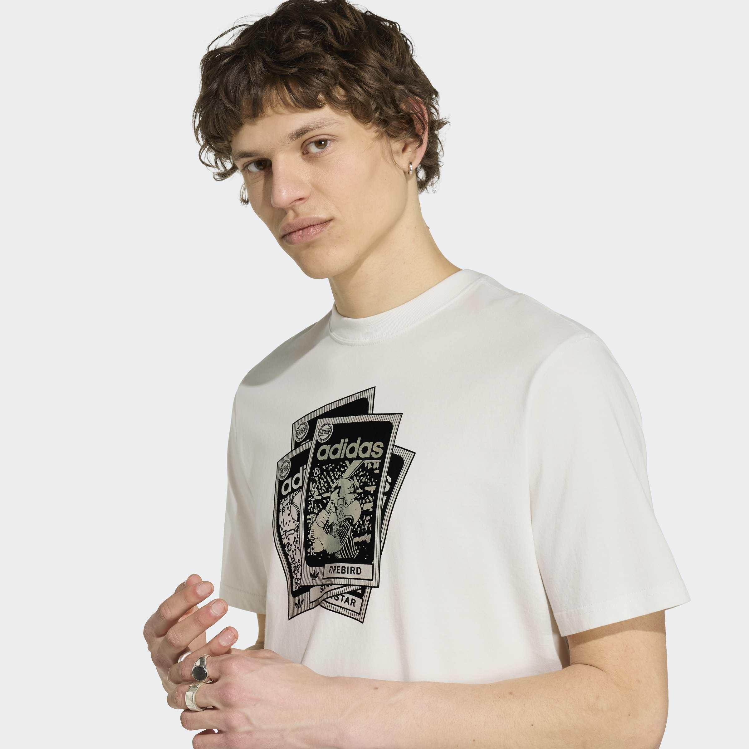 Bird Card T-Shirt, White, A701_ONE, large image number 2