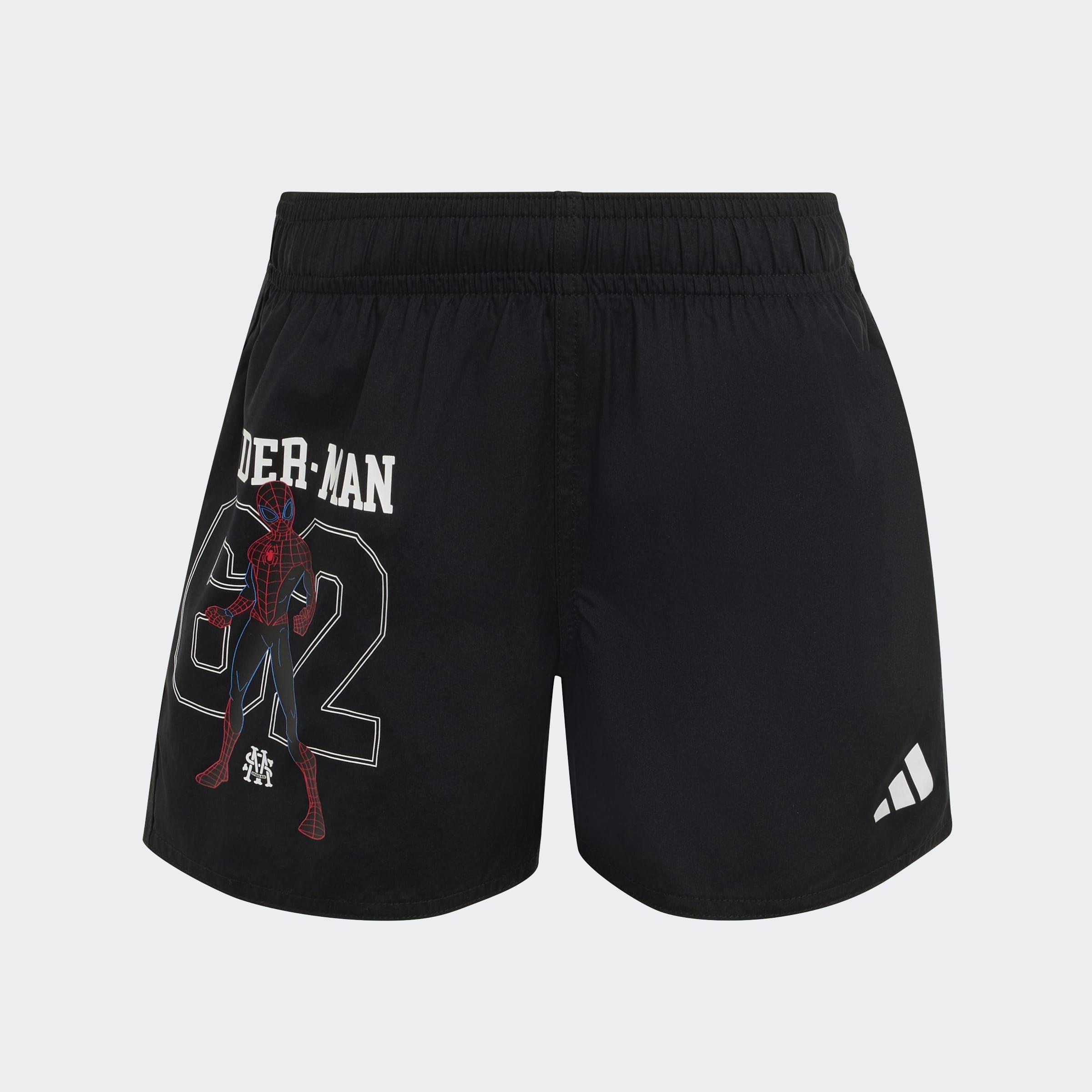 Kids Adidas Marvel Spider-Man Swim Shorts, Black
