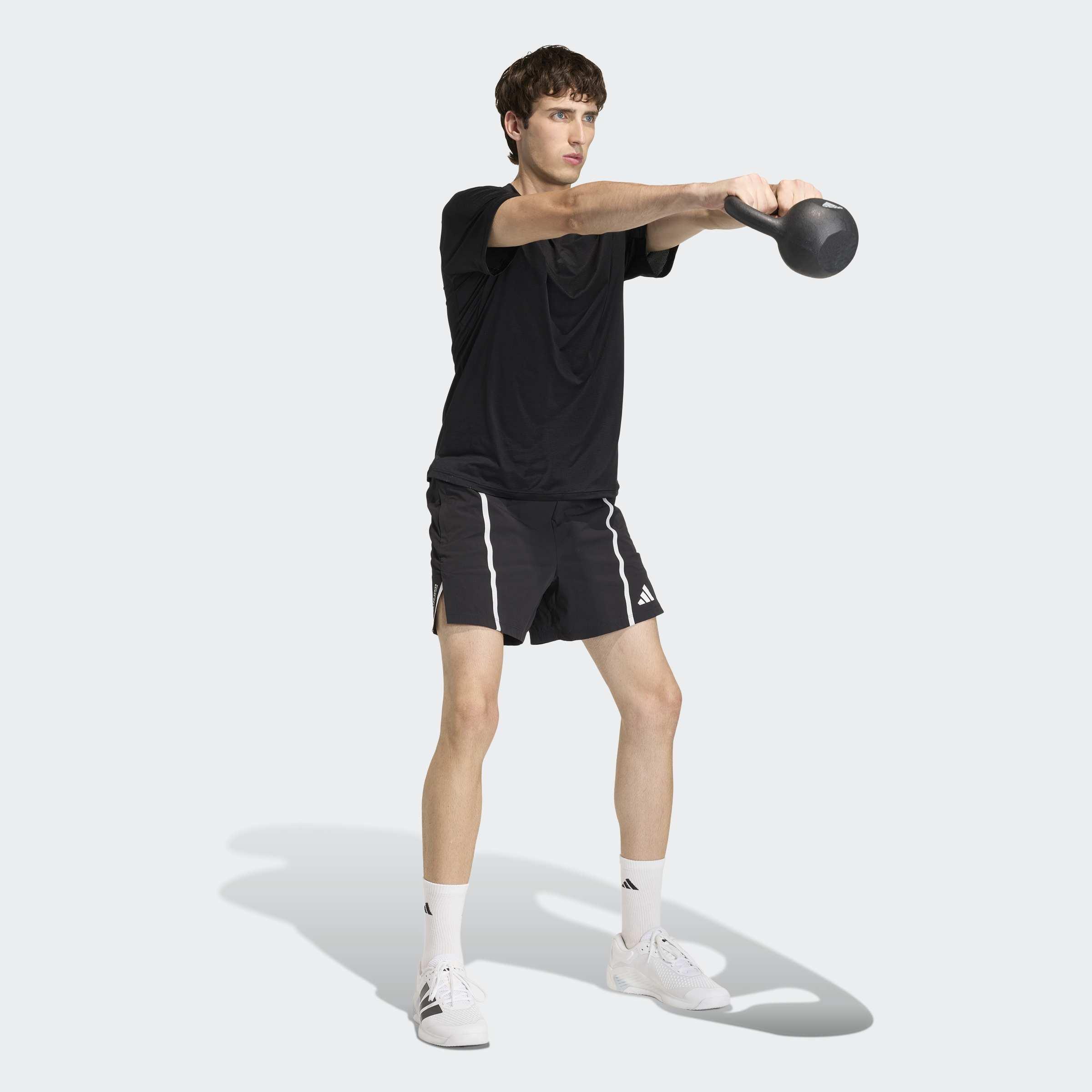Tech Intensity Workout T-Shirt, Black, A701_ONE, large image number 5