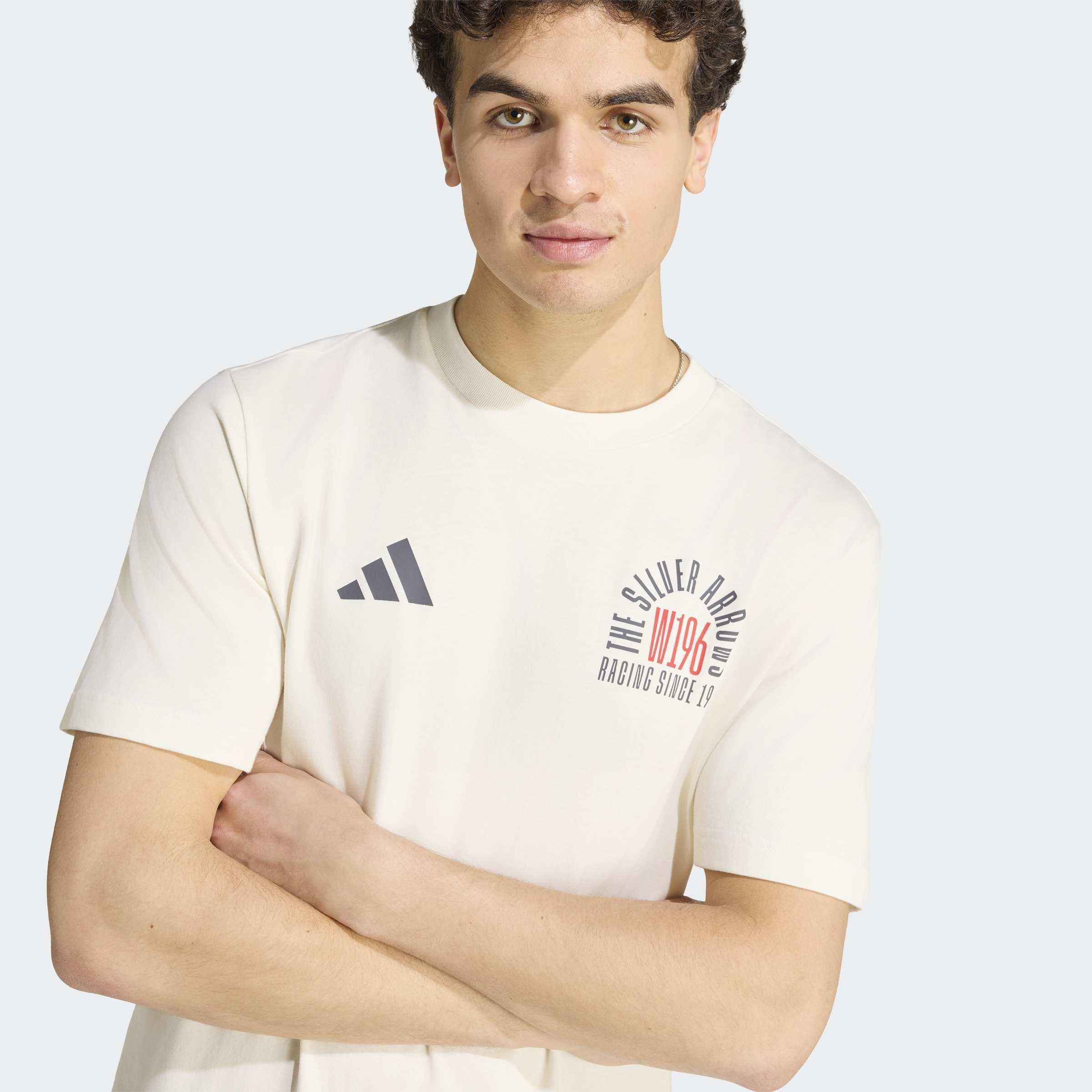 Mercedes - AMG Petronas Formula 1 Team Silver Arrows 1955 Graphic T-Shirt, White, A701_ONE, large image number 2