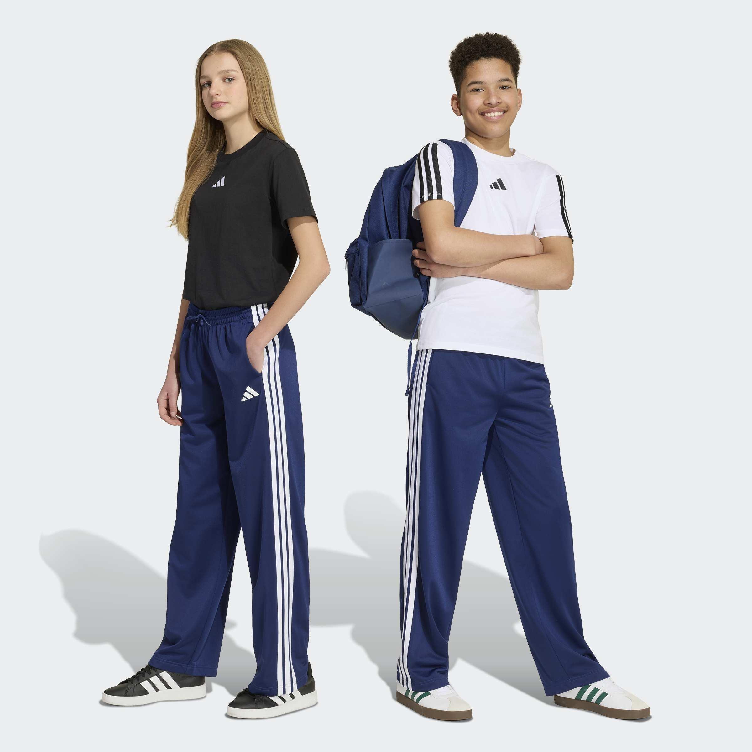Kids Unisex Essentials Climacool Track Tracksuit Bottoms, Blue, A701_ONE, large image number 7