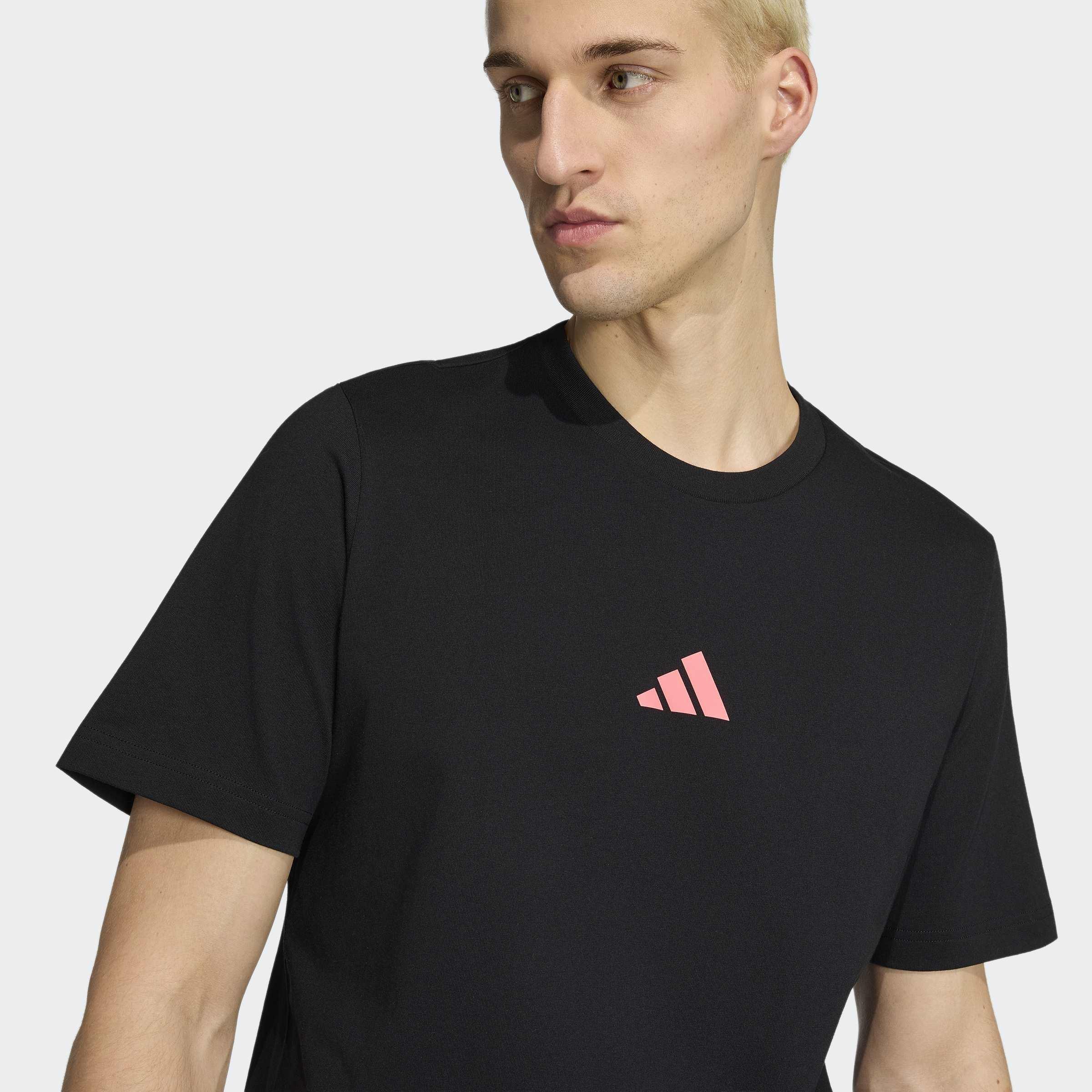 Running Slogan Graphic T-Shirt, Black, A701_ONE, large image number 3