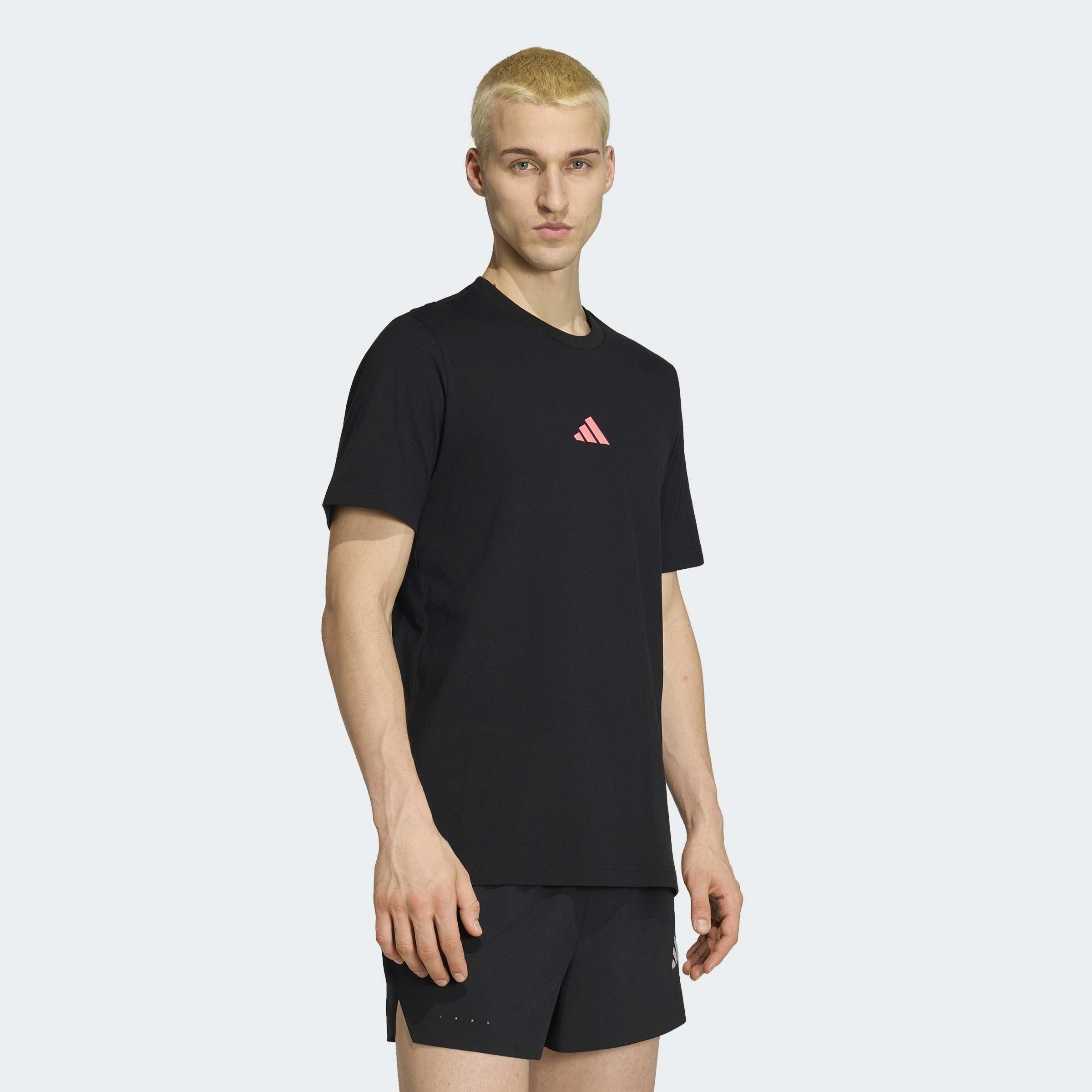 Running Slogan Graphic T-Shirt, Black, A701_ONE, large image number 4