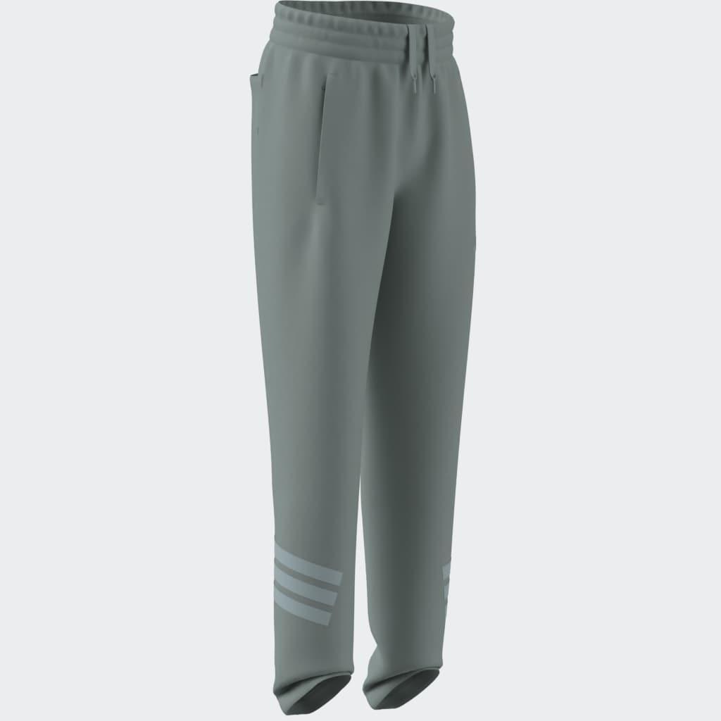 Kids Unisex Future Icons 3-Stripes Cuffed Tracksuit Bottoms, Green