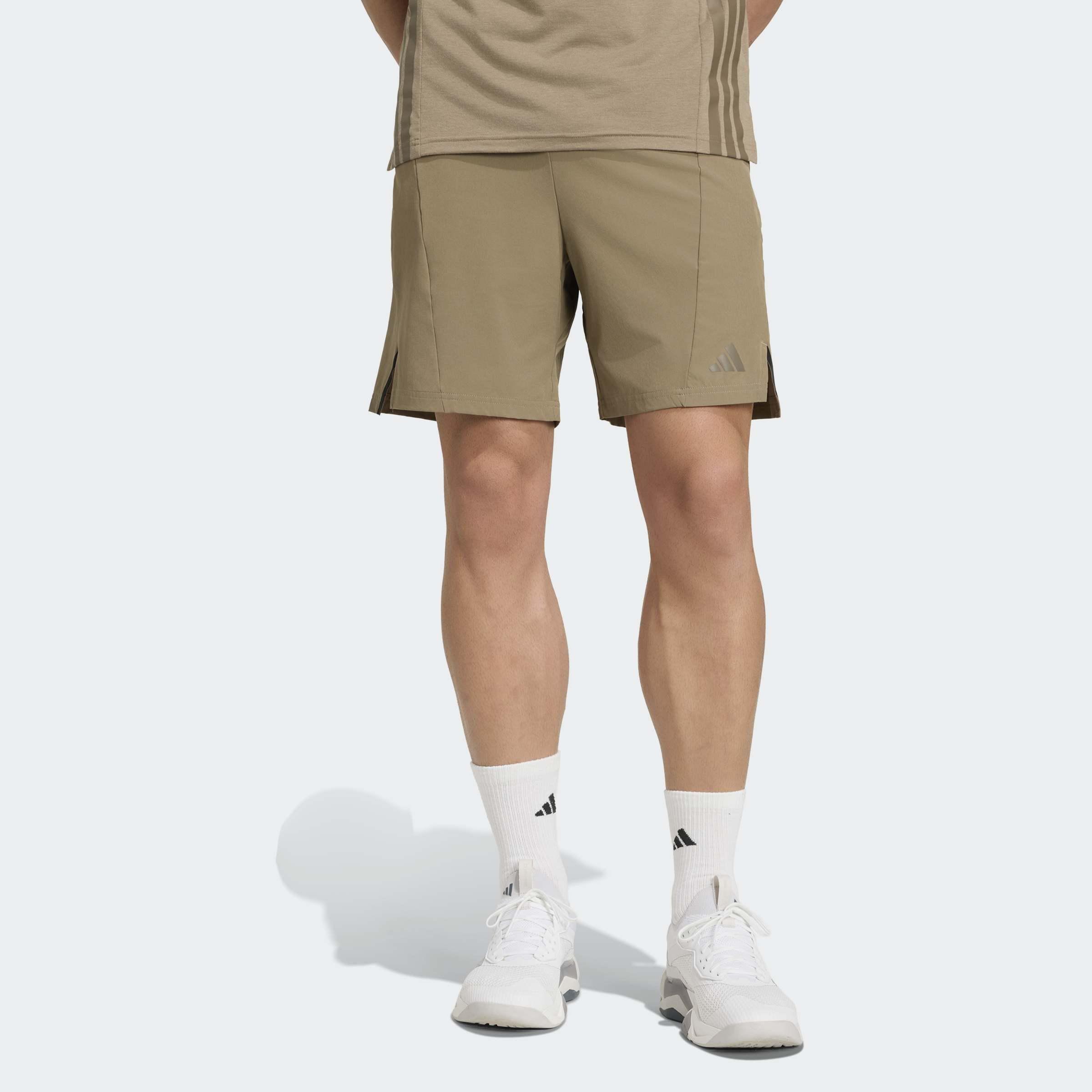 Designed for Training Workout Shorts, Beige, A701_ONE, large image number 6