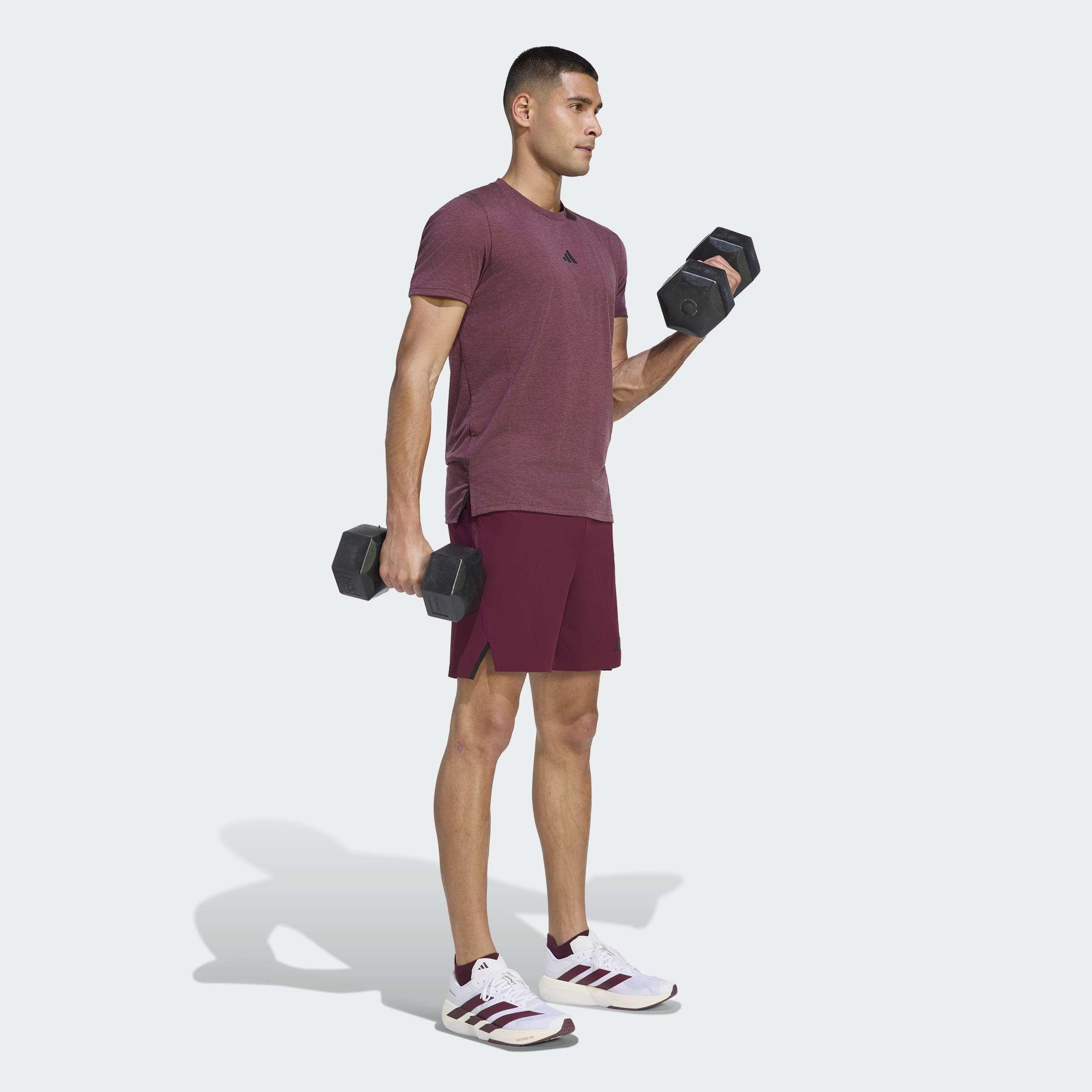 Designed for Training Workout Shorts, Burgundy, A701_ONE, large image number 6