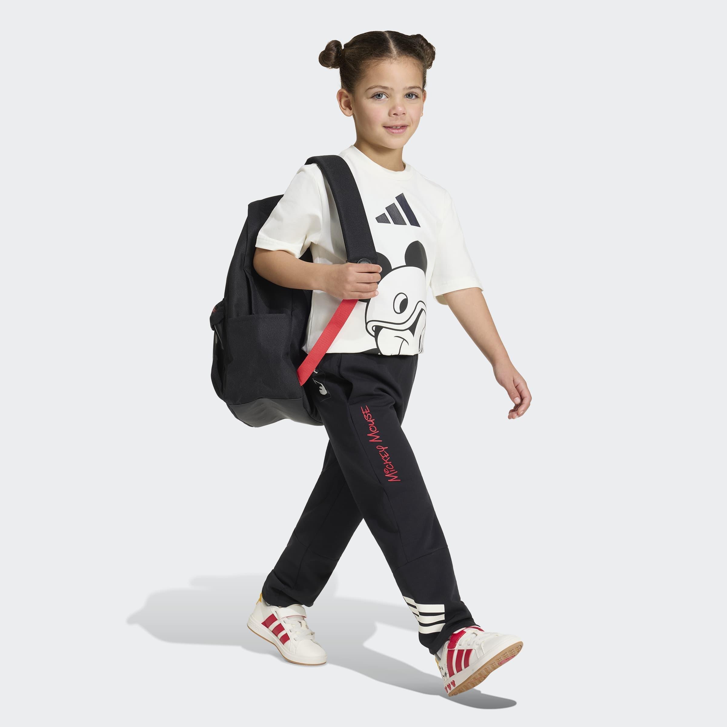 Kids Unisex adidas Disney Mickey Mouse T-Shirt, White, A701_ONE, large image number 7