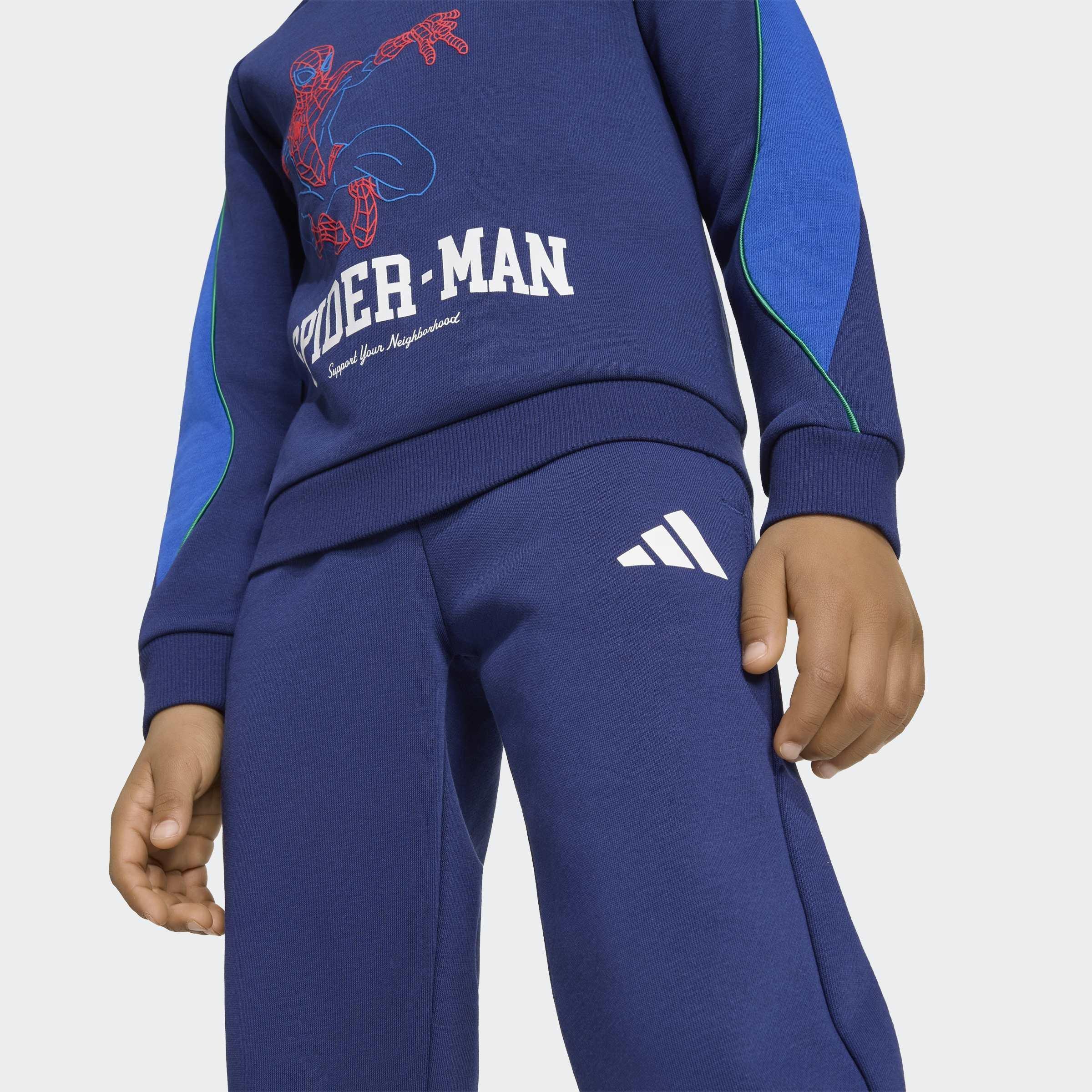 Kids Unisex adidas Marvel Spider-Man Jogger, Blue, A701_ONE, large image number 2