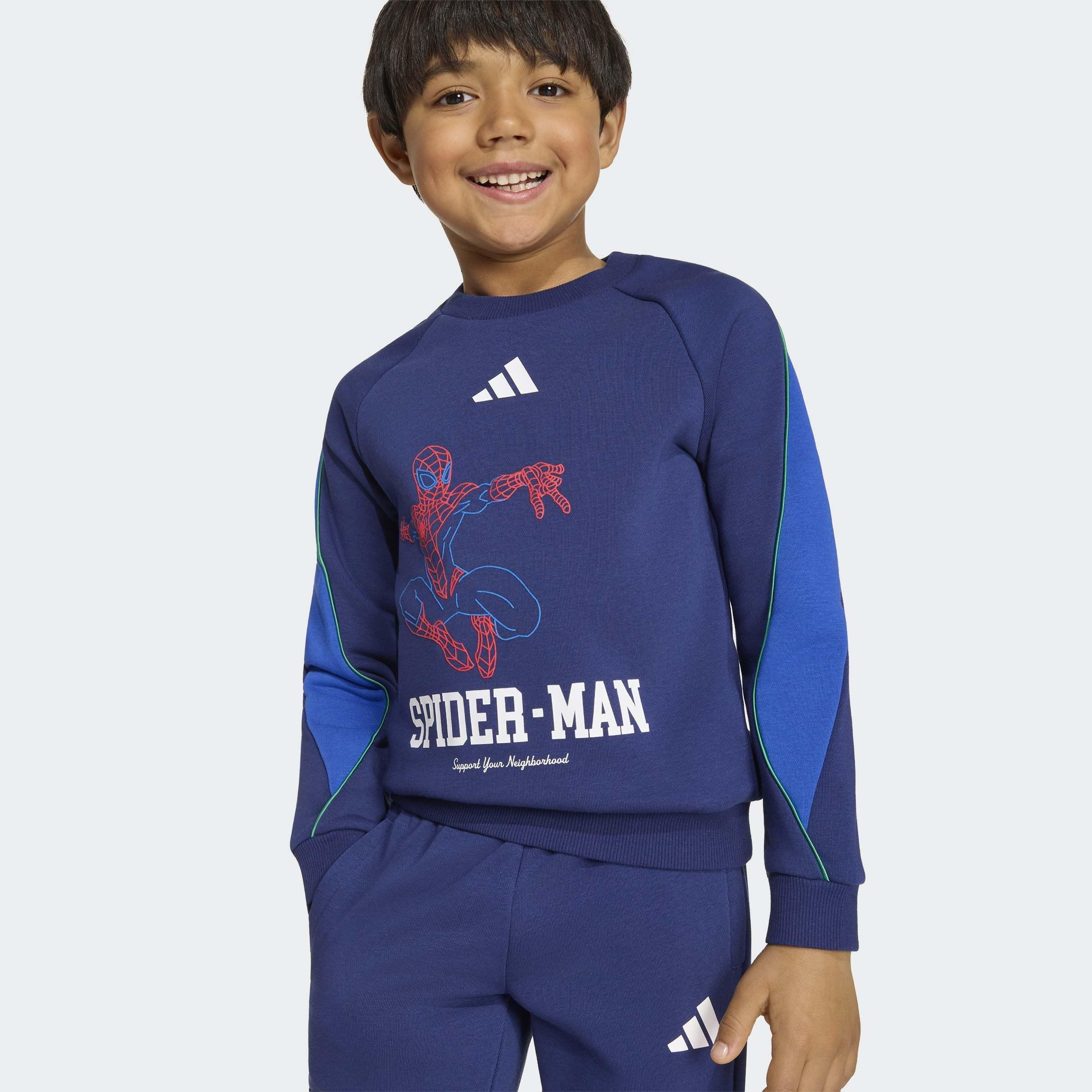 Kids Unisex adidas Marvel Spider-Man Jogger, Blue, A701_ONE, large image number 3