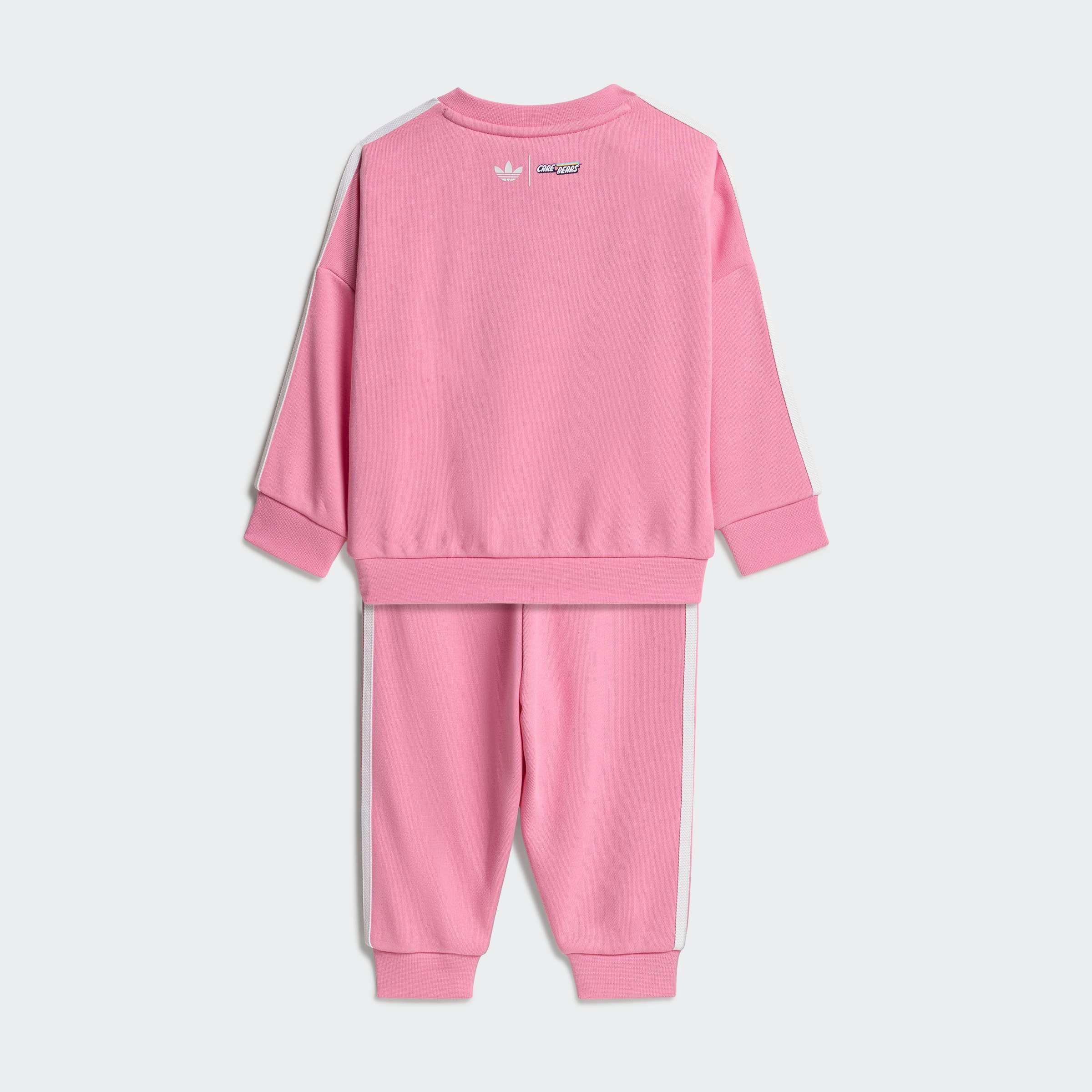 Kids Adidas Care Bears Loose Crew Set, Pink, A701_ONE, large image number 3