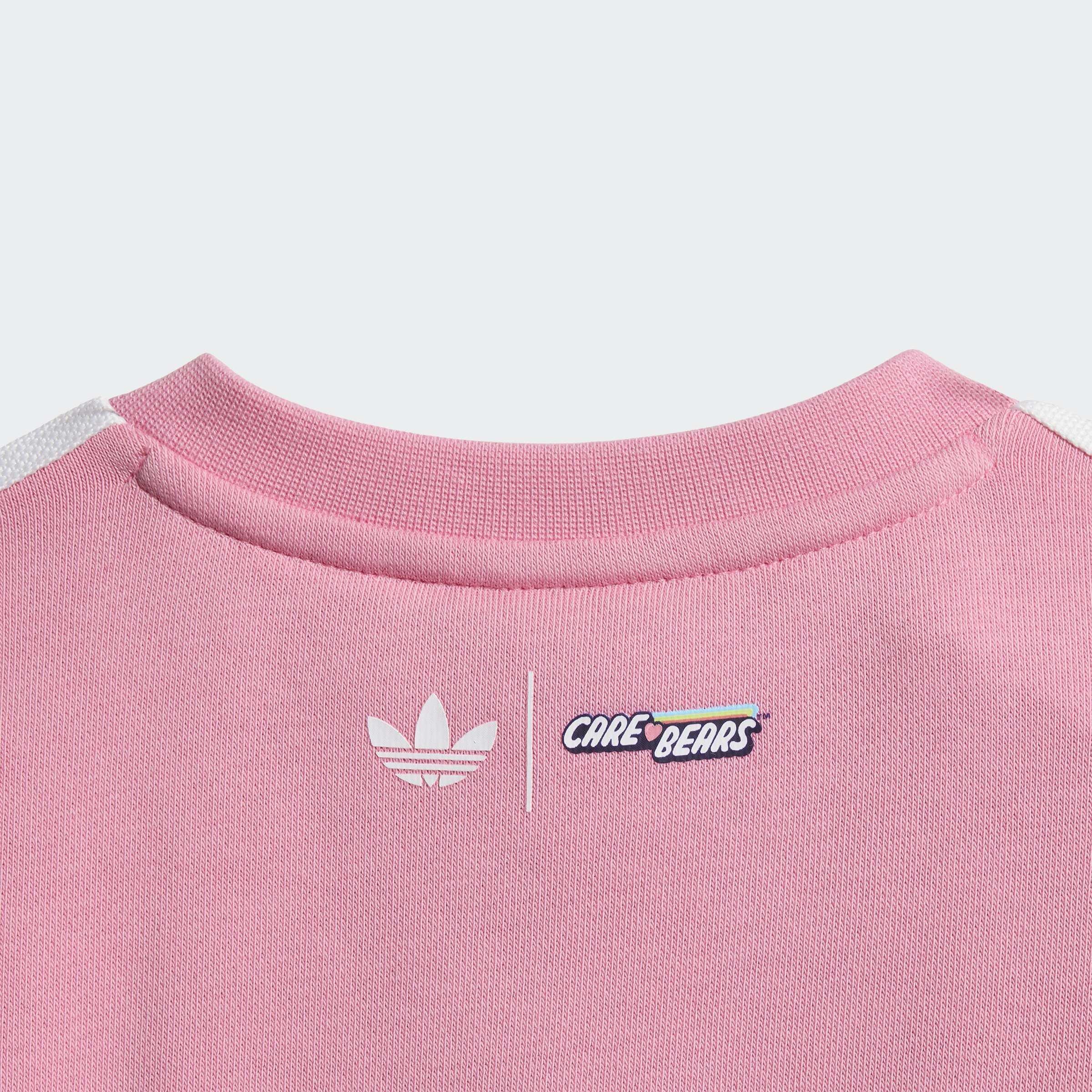 Kids Adidas Care Bears Loose Crew Set, Pink, A701_ONE, large image number 5