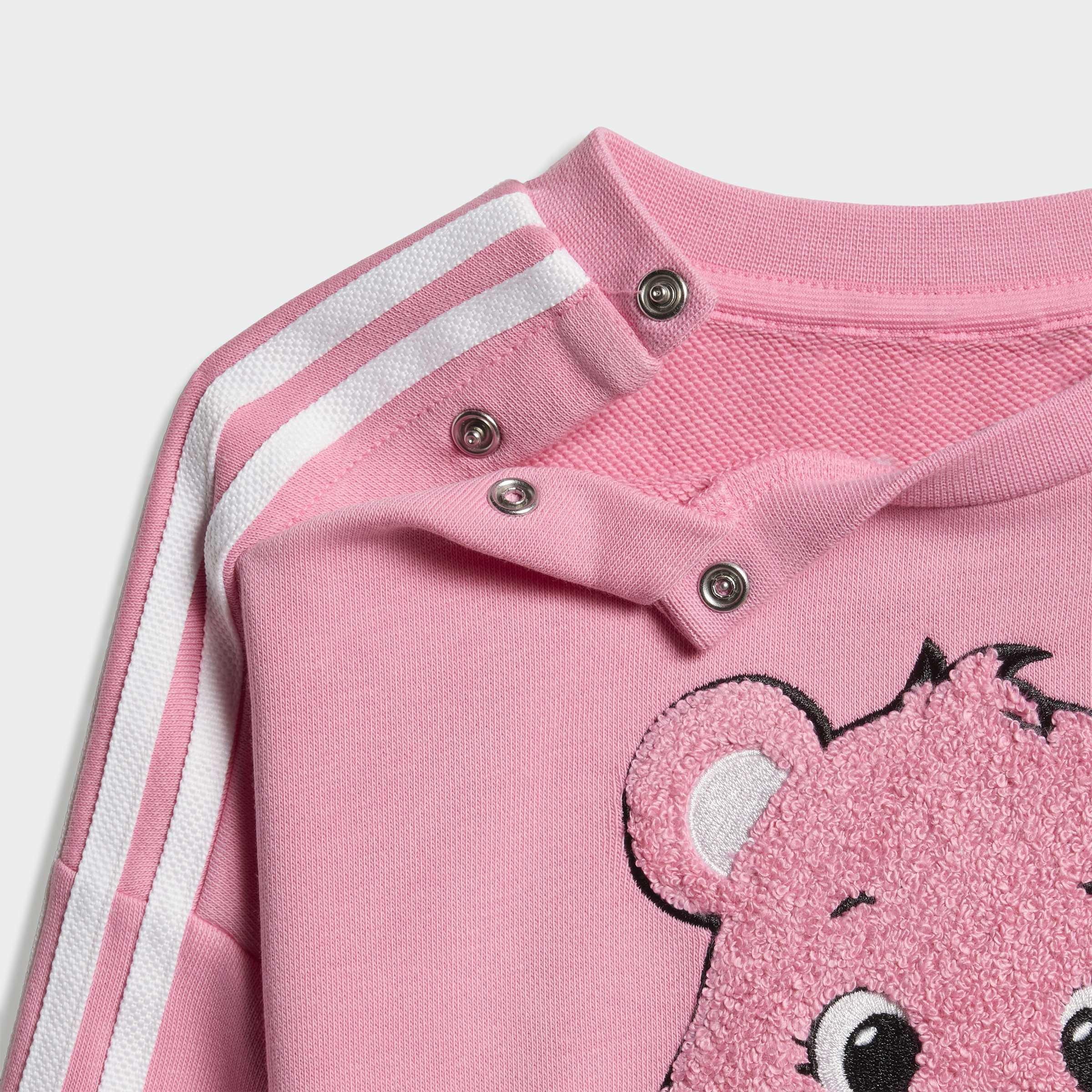 Kids Adidas Care Bears Loose Crew Set, Pink, A701_ONE, large image number 6