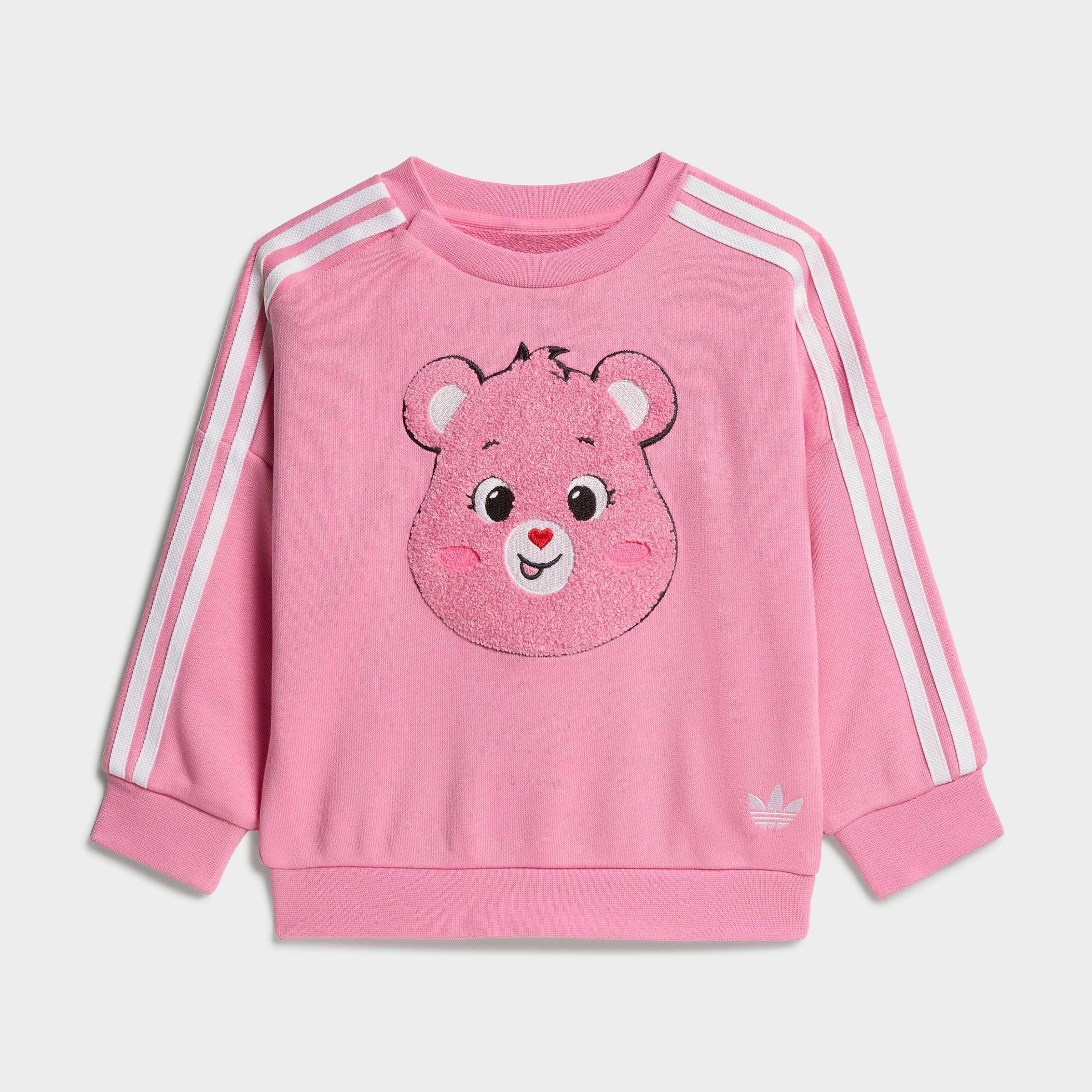 Kids Adidas Care Bears Loose Crew Set, Pink, A701_ONE, large image number 7