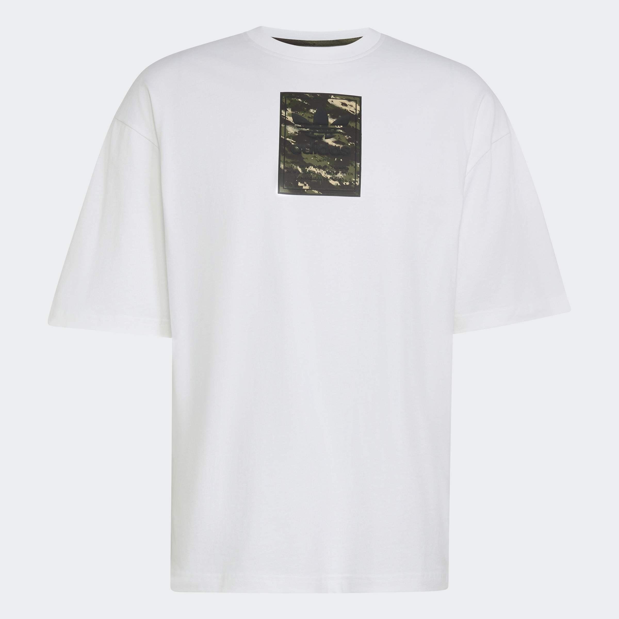 Camo T-Shirt Tongue Label T-Shirt, White