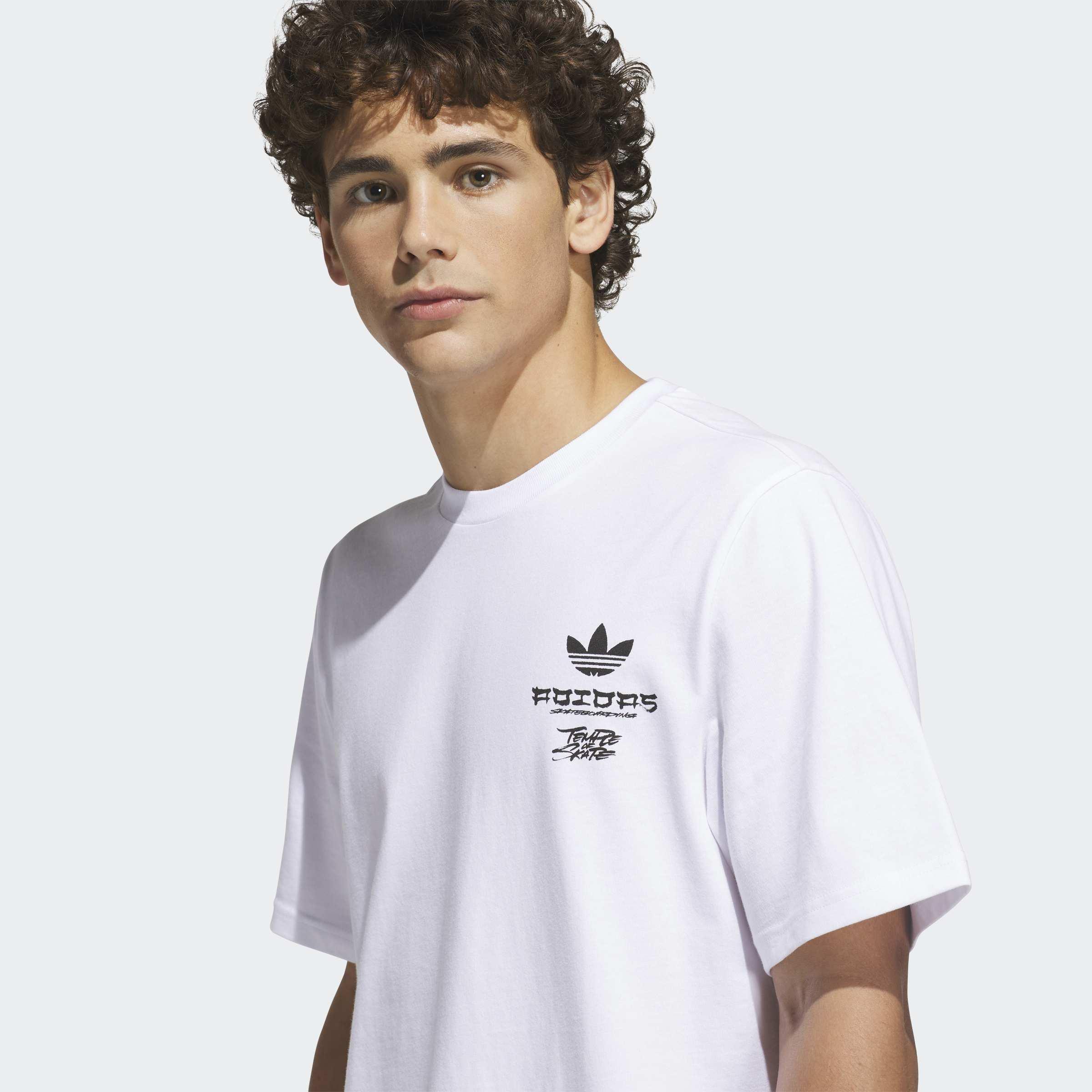 Unisex Skateboarding X Temple Of Skate Crane T-Shirt, White, A701_ONE, large image number 5