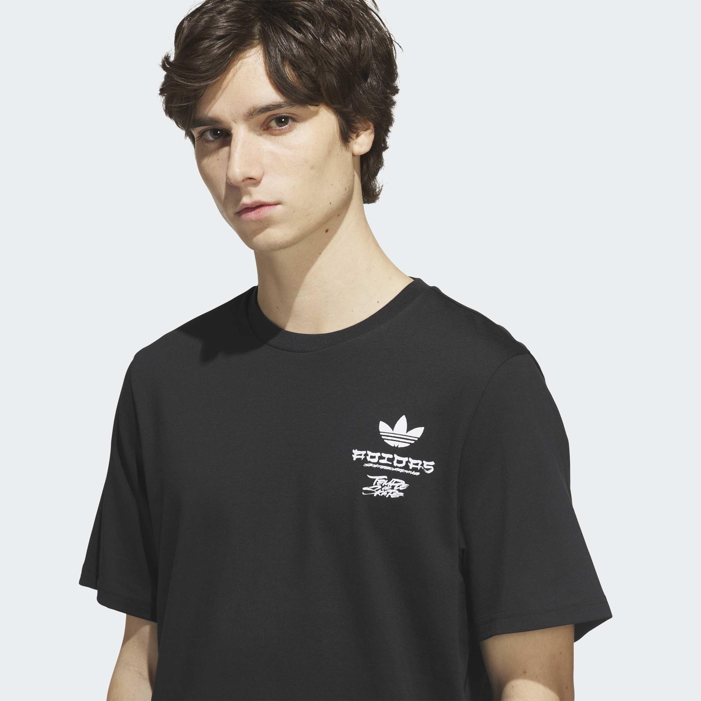 Unisex Skateboarding X Temple Of Skate Crane T-Shirt, Black, A701_ONE, large image number 6