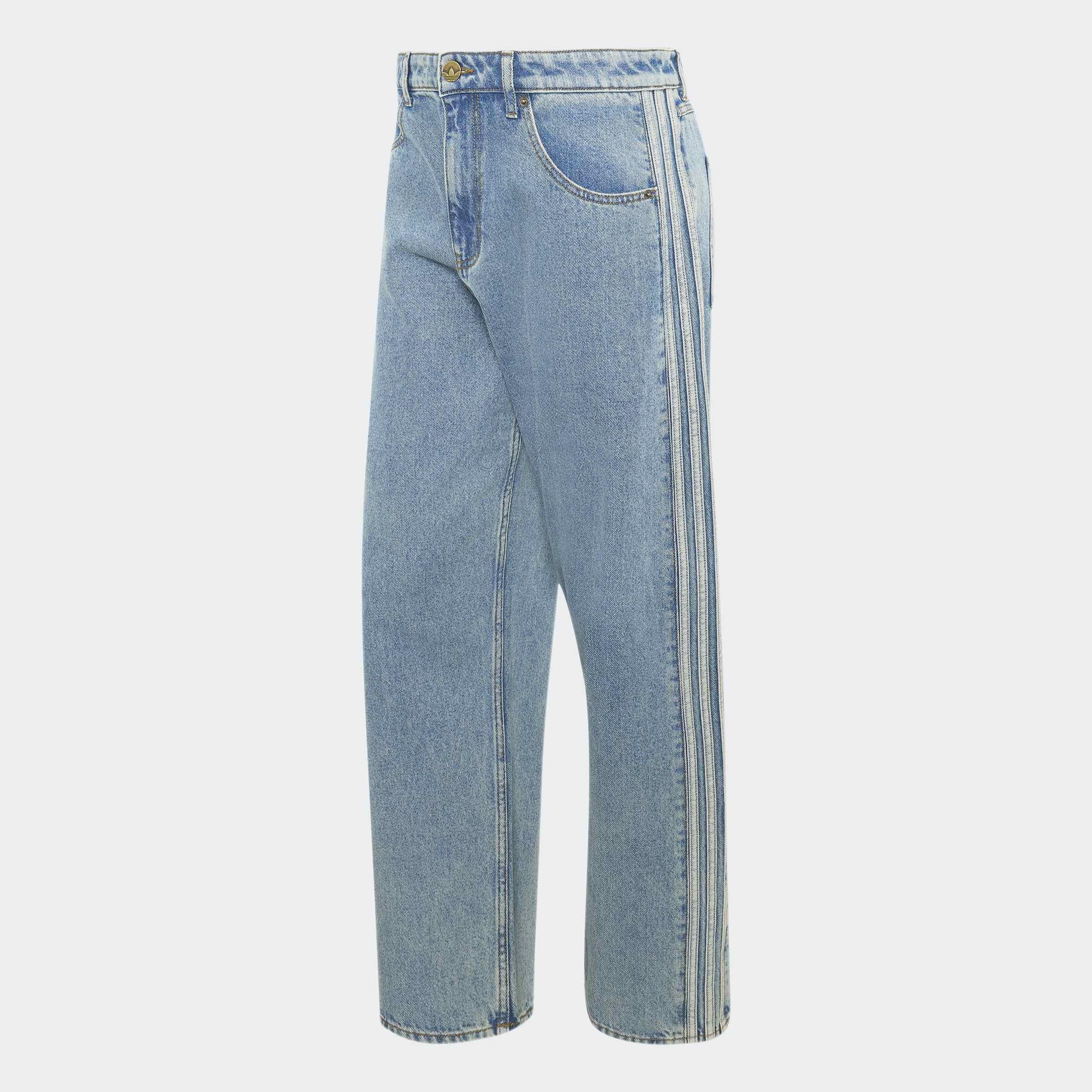 Firebird Adicolor Denim Jeans Mid-Rise Straight Leg, Blue, A701_ONE, large image number 0