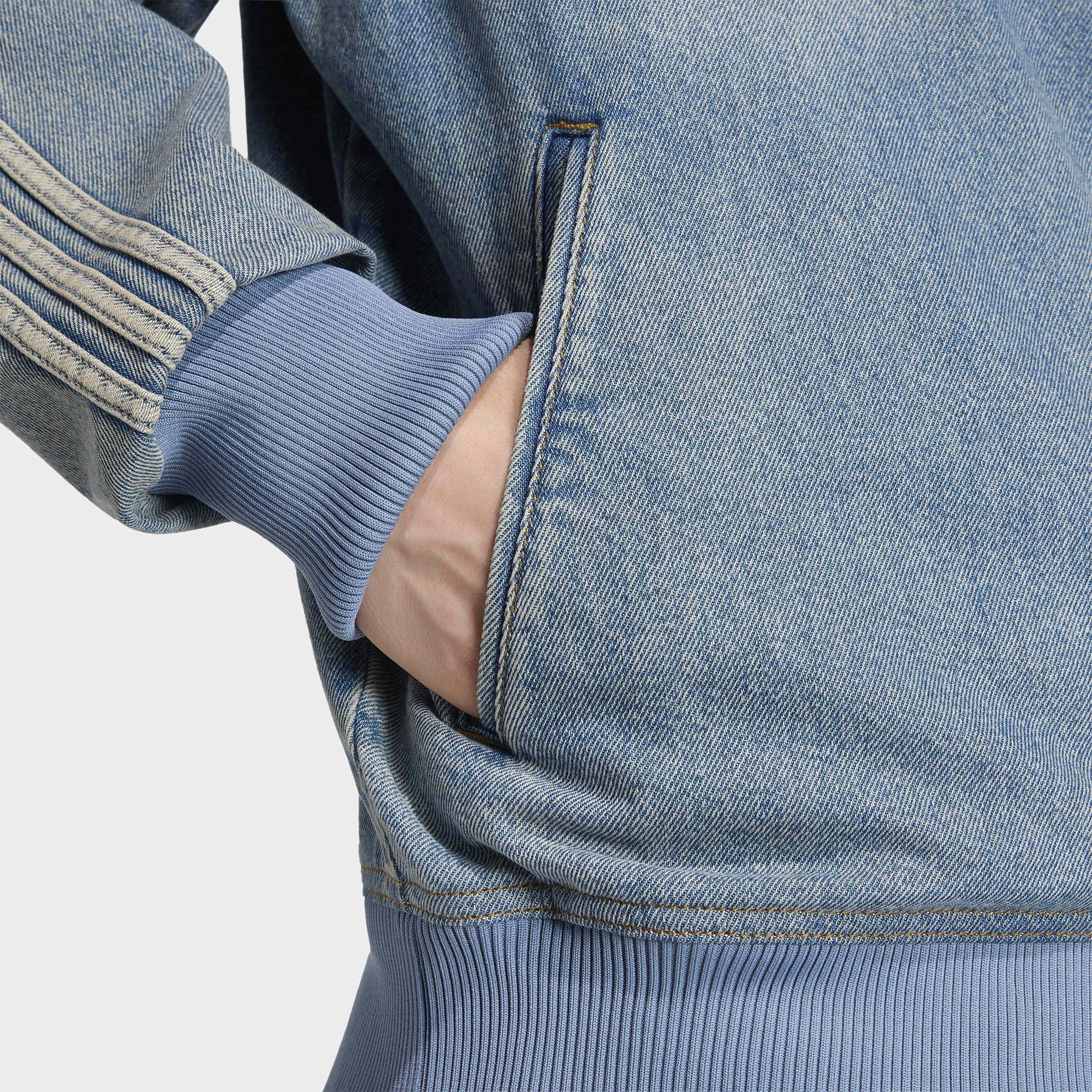 Firebird Adicolor Denim Track Top, Blue, A701_ONE, large image number 2
