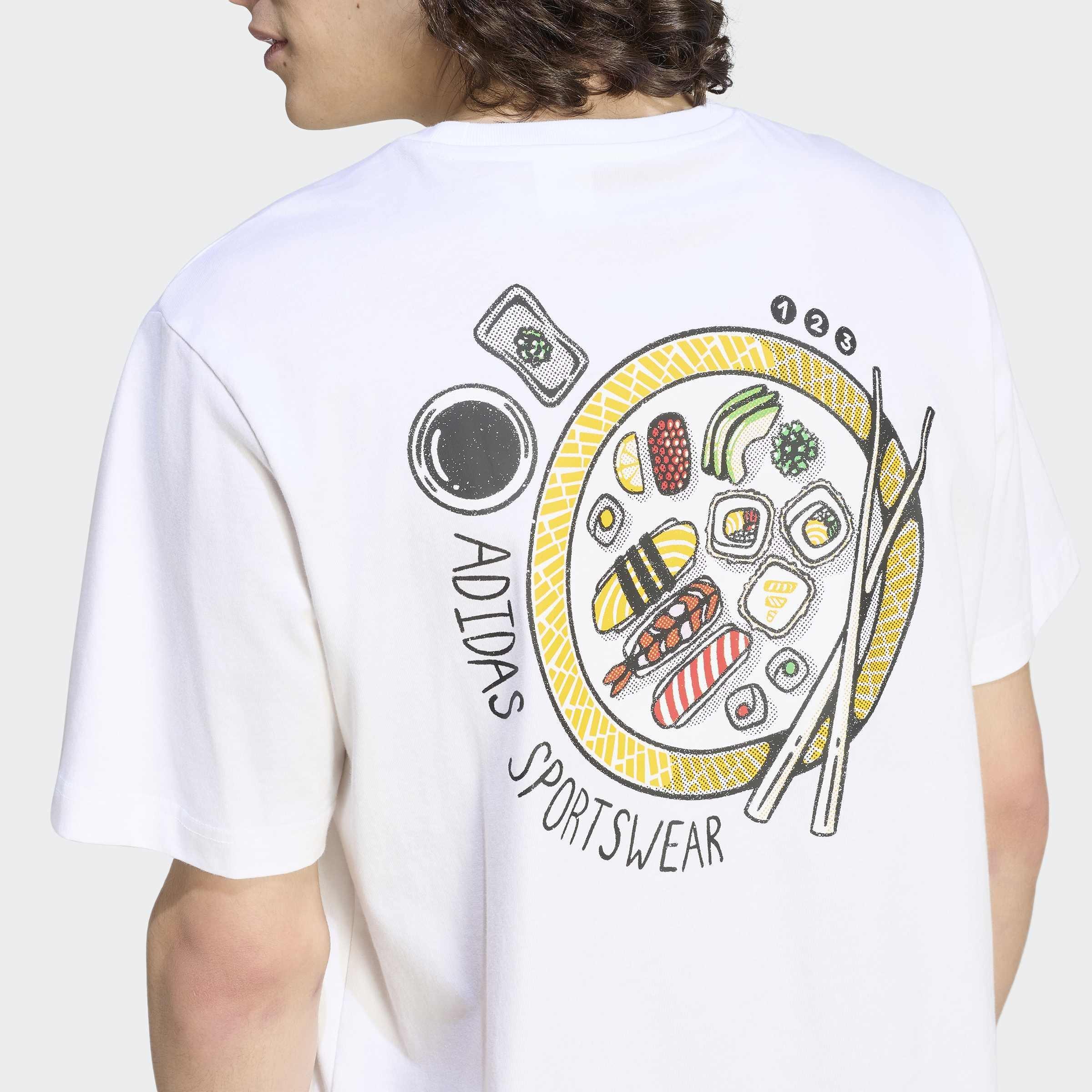 Sushi Logo Graphic T-Shirt, White, A701_ONE, large image number 2