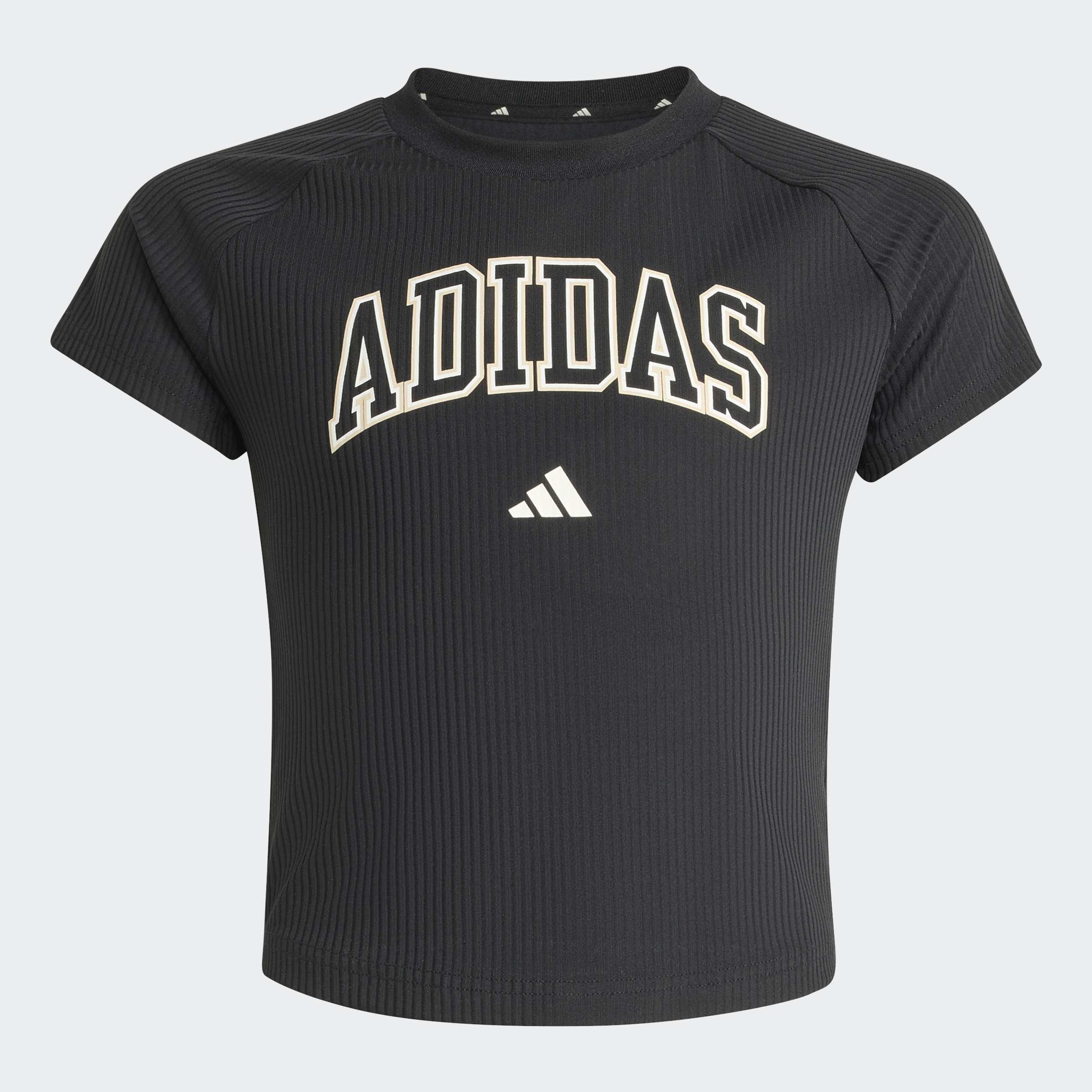 Kids Sport Seasonals Collegiate Typography T-Shirt Junior Girls, Black