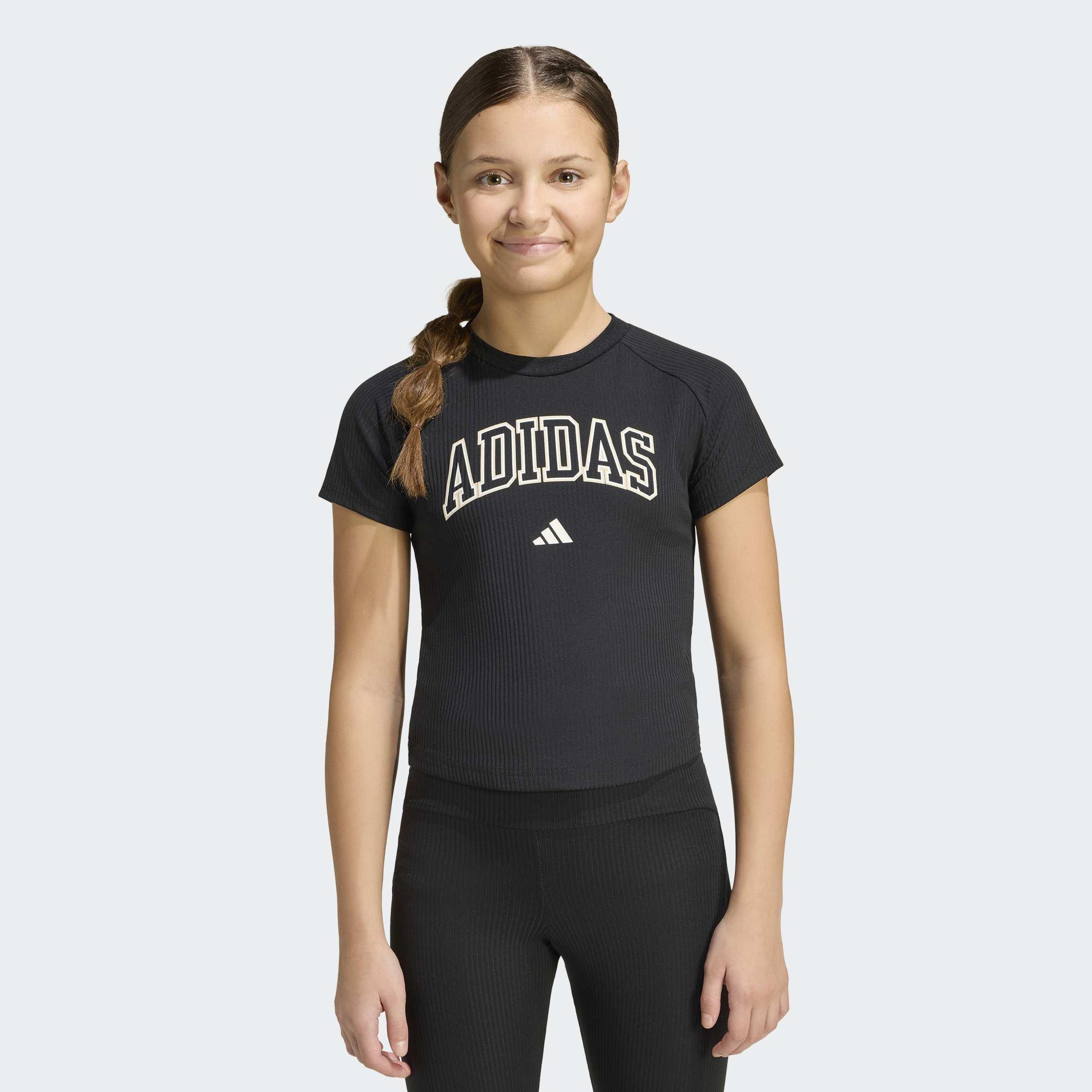 Kids Sport Seasonals Collegiate Typography T-Shirt Junior Girls, Black, A701_ONE, large image number 5