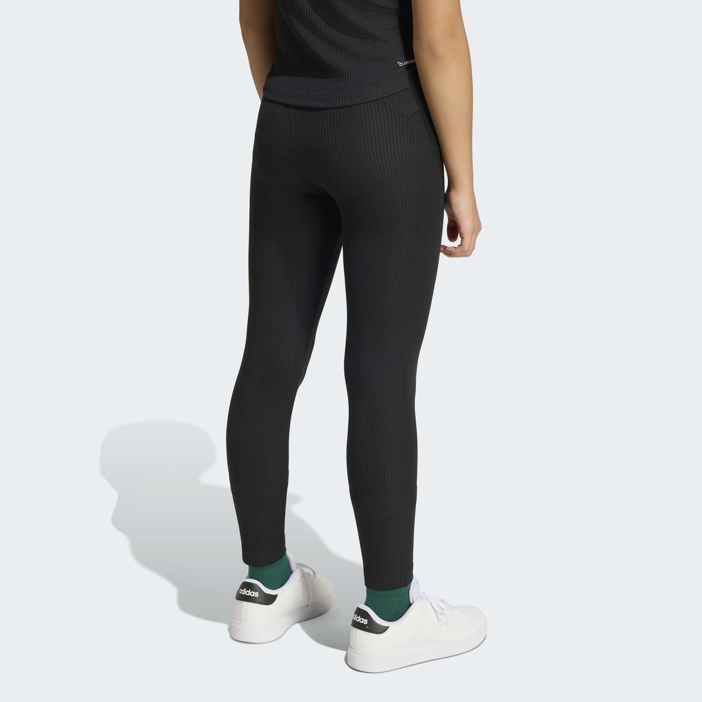 Kids Sport Seasonals Collegiate Typography Leggings Junior Girls, Black