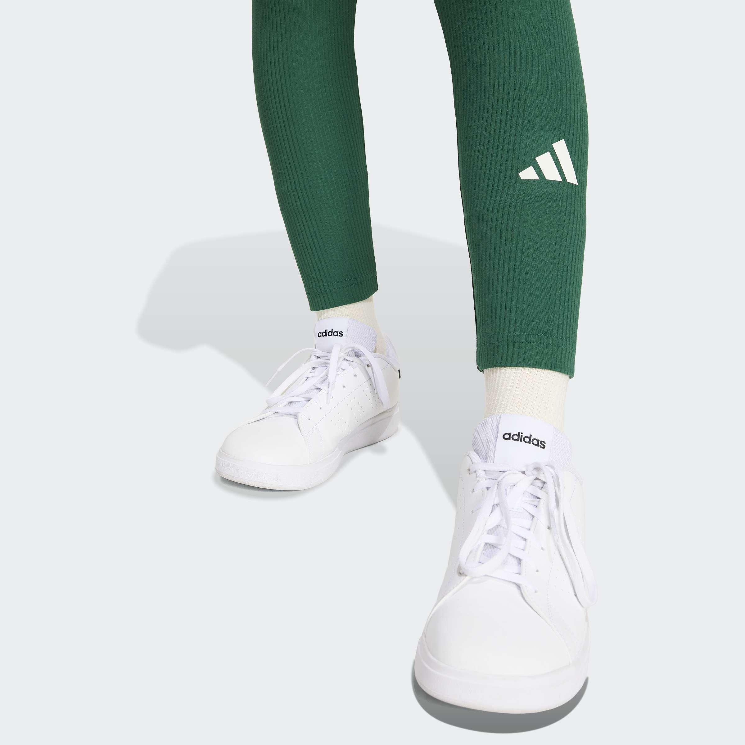 Kids Sport Seasonals Collegiate Typography Leggings Junior Girls, Green, A701_ONE, large image number 2
