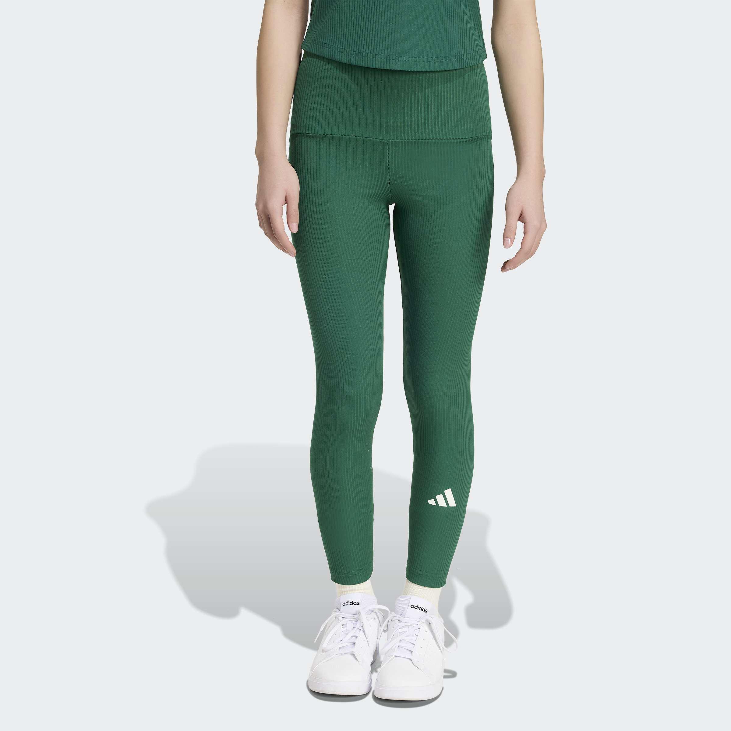 Kids Sport Seasonals Collegiate Typography Leggings Junior Girls, Green, A701_ONE, large image number 4