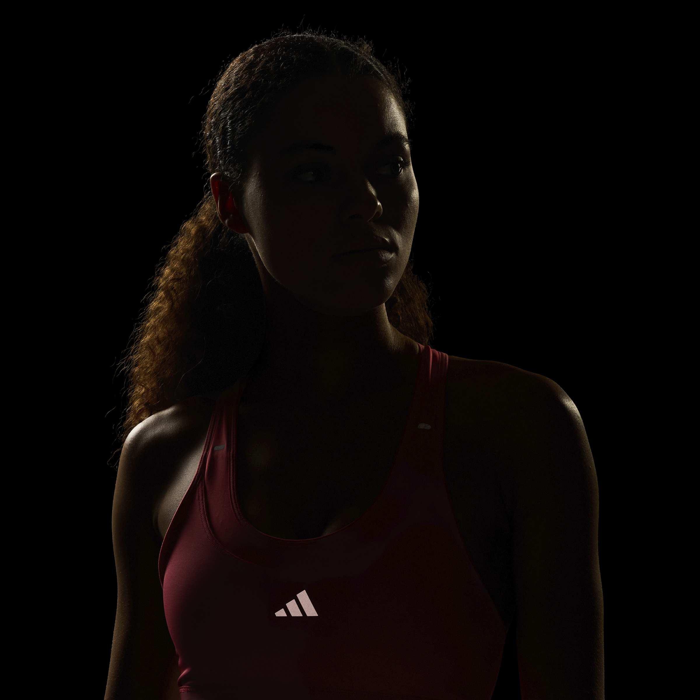 Adi365 Running CLIMACOOL Bra, Pink, A701_ONE, large image number 3