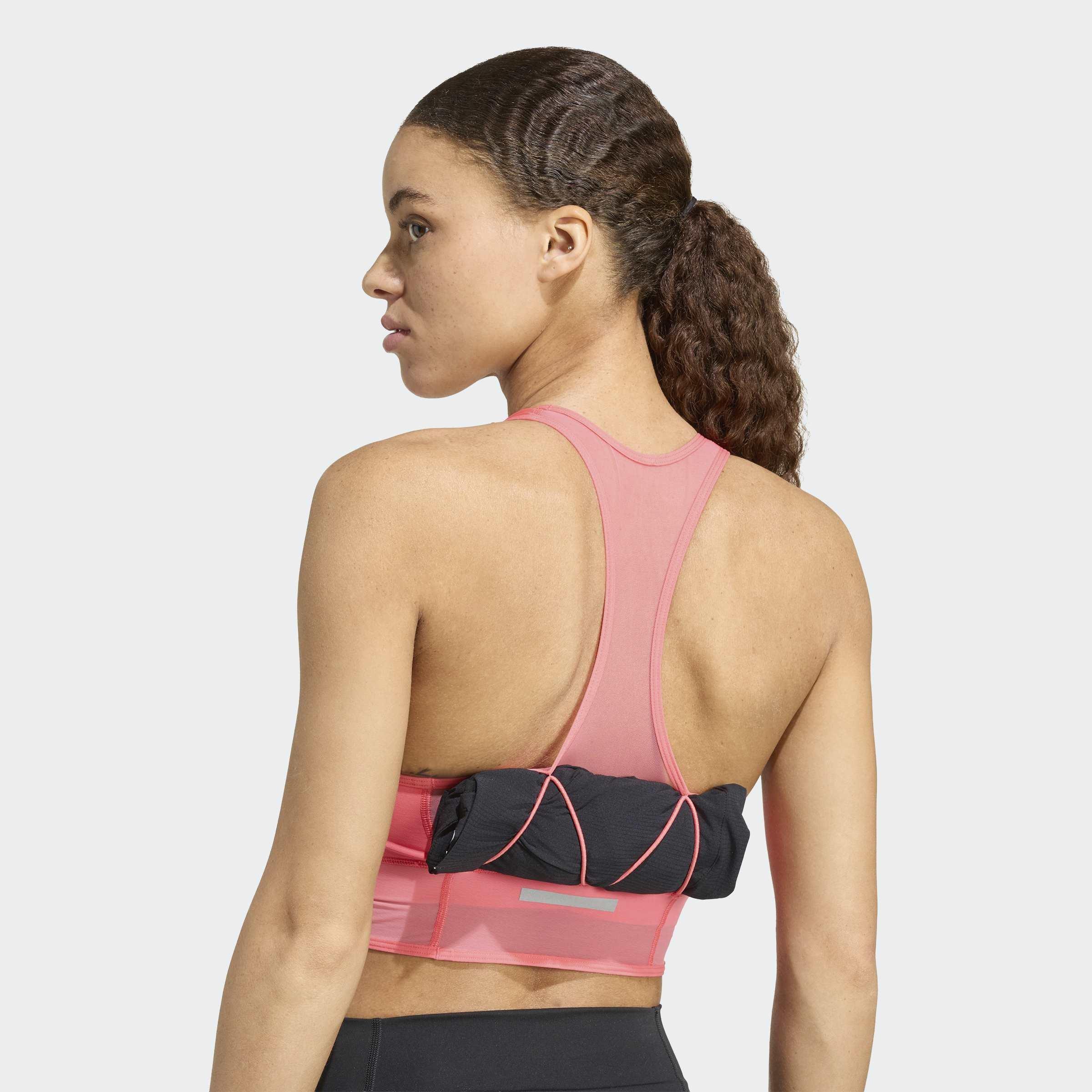 Adi365 Running CLIMACOOL Bra, Pink, A701_ONE, large image number 5