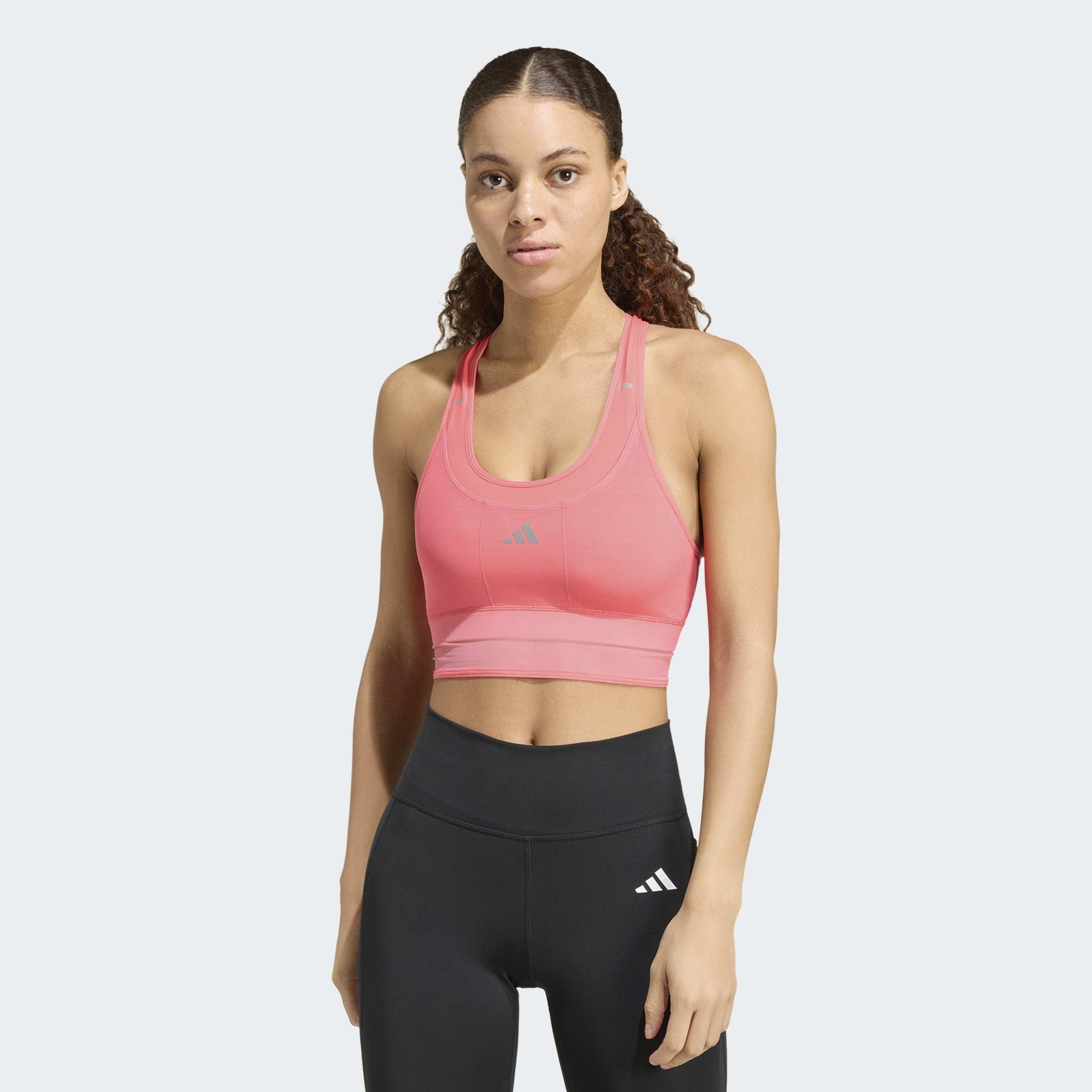 Adi365 Running CLIMACOOL Bra, Pink, A701_ONE, large image number 8