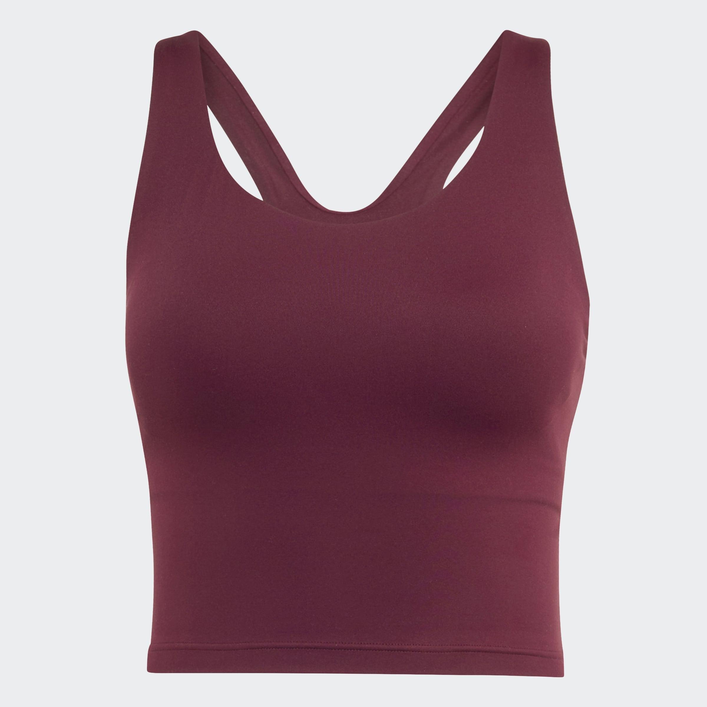 All Me Medium Support Bra Tank, Burgundy, A701_ONE, large image number 0