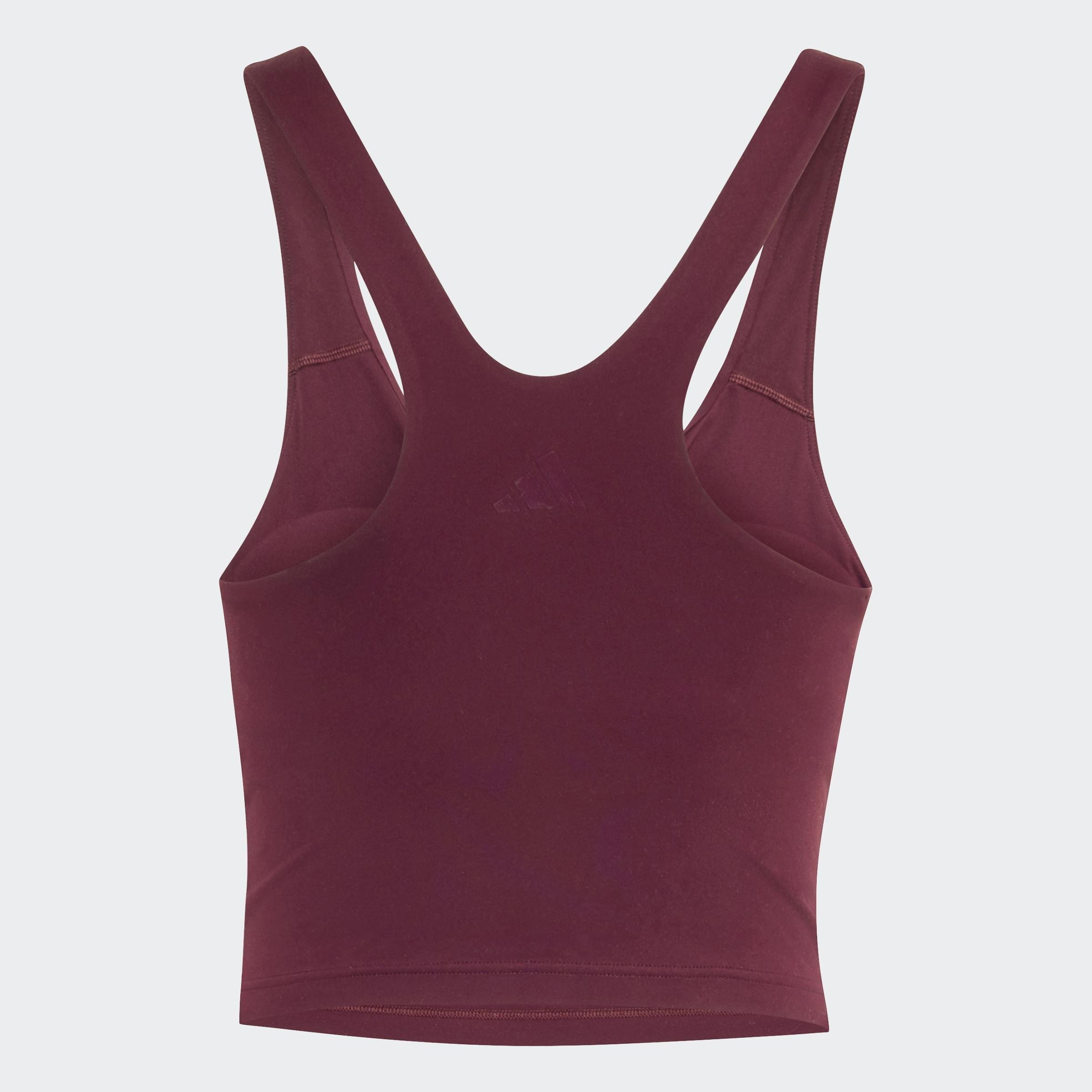 All Me Medium Support Bra Tank, Burgundy, A701_ONE, large image number 1