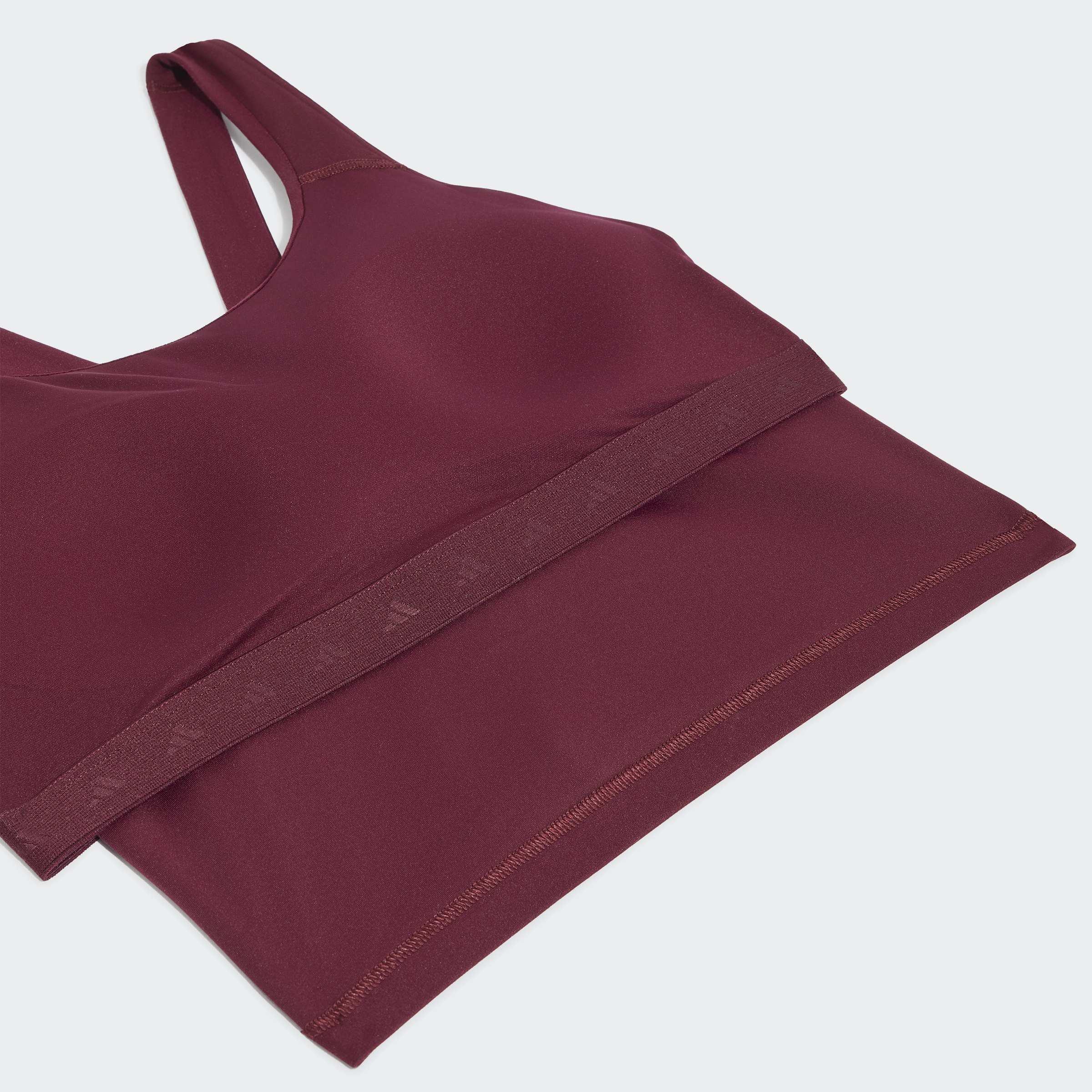 All Me Medium Support Bra Tank, Burgundy, A701_ONE, large image number 4
