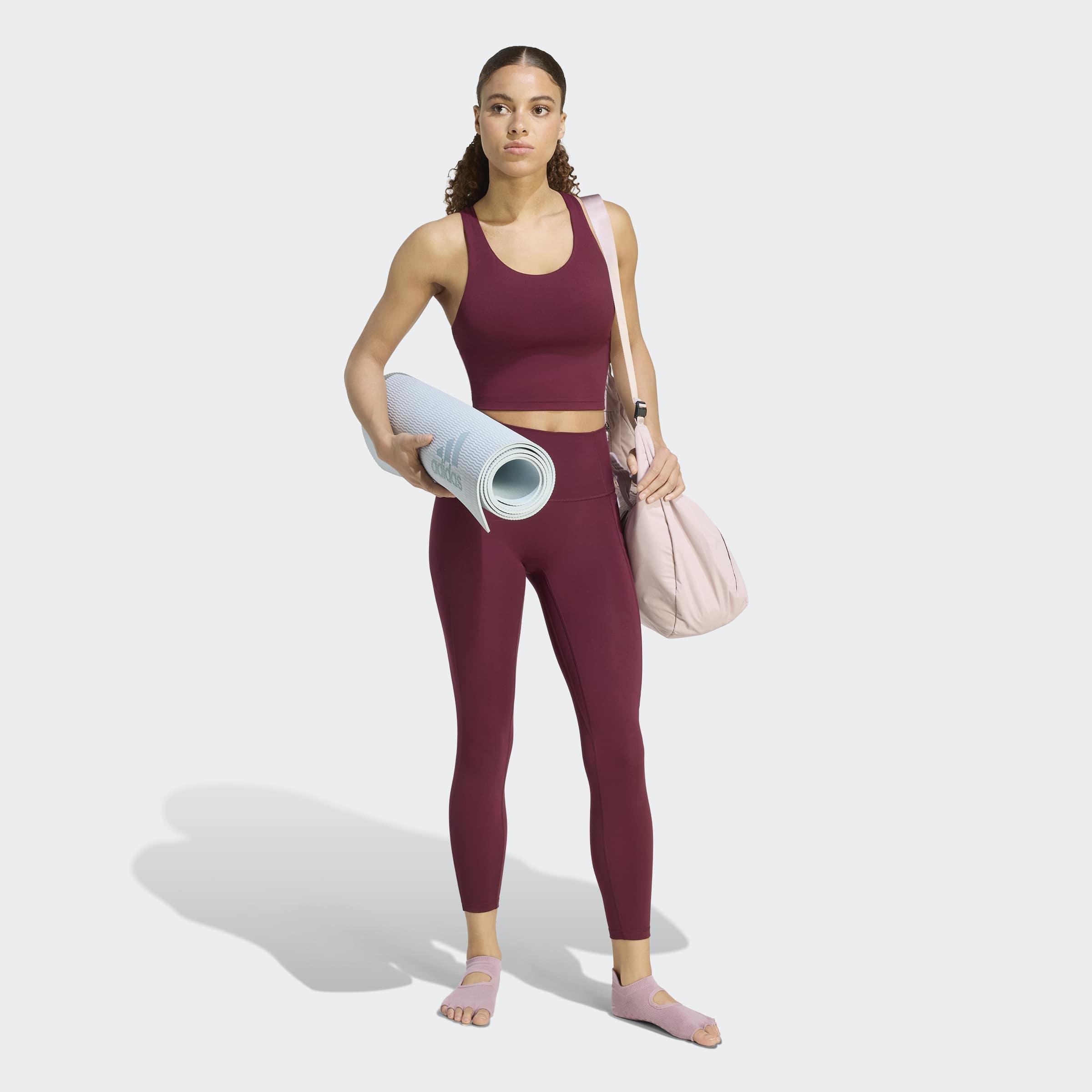 All Me Medium Support Bra Tank, Burgundy, A701_ONE, large image number 6